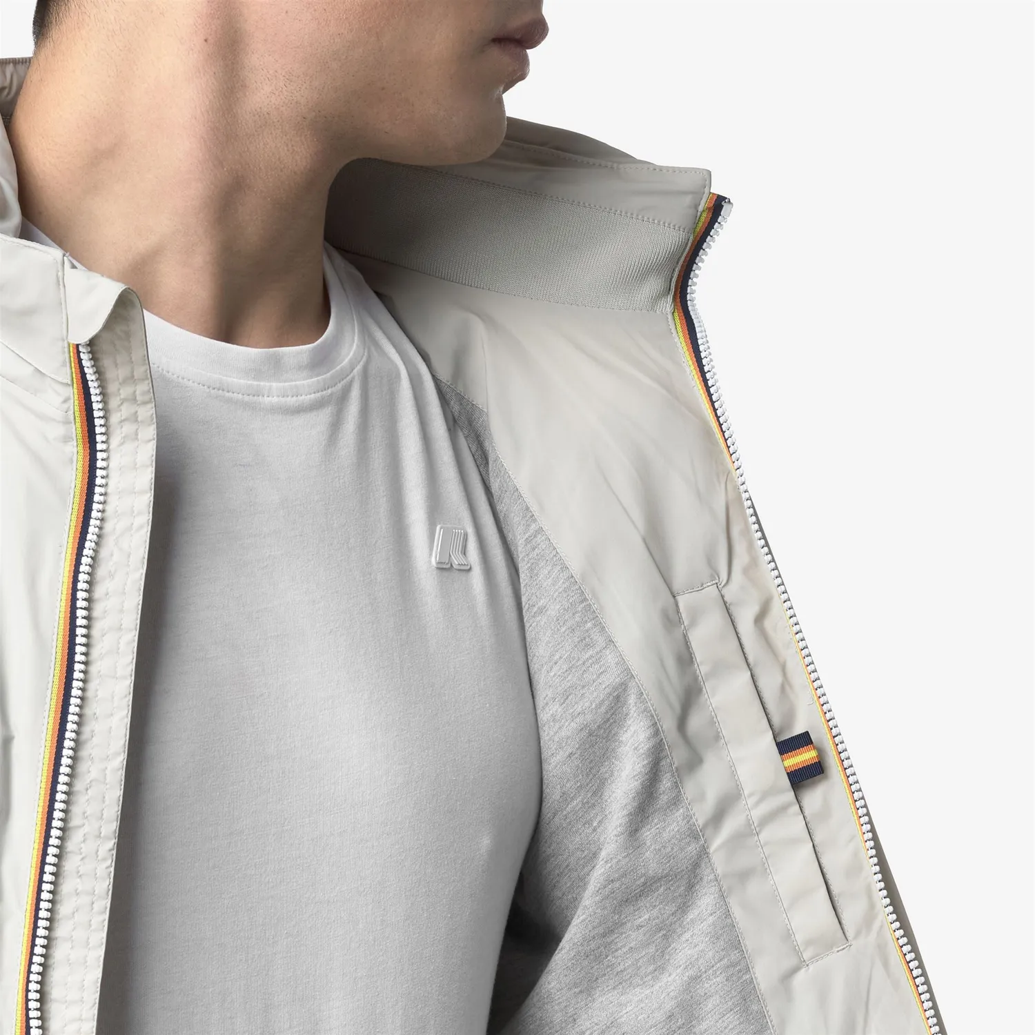 K-Way Amaury Stretch Nylon Jersey geaca barbati bej impermeabila