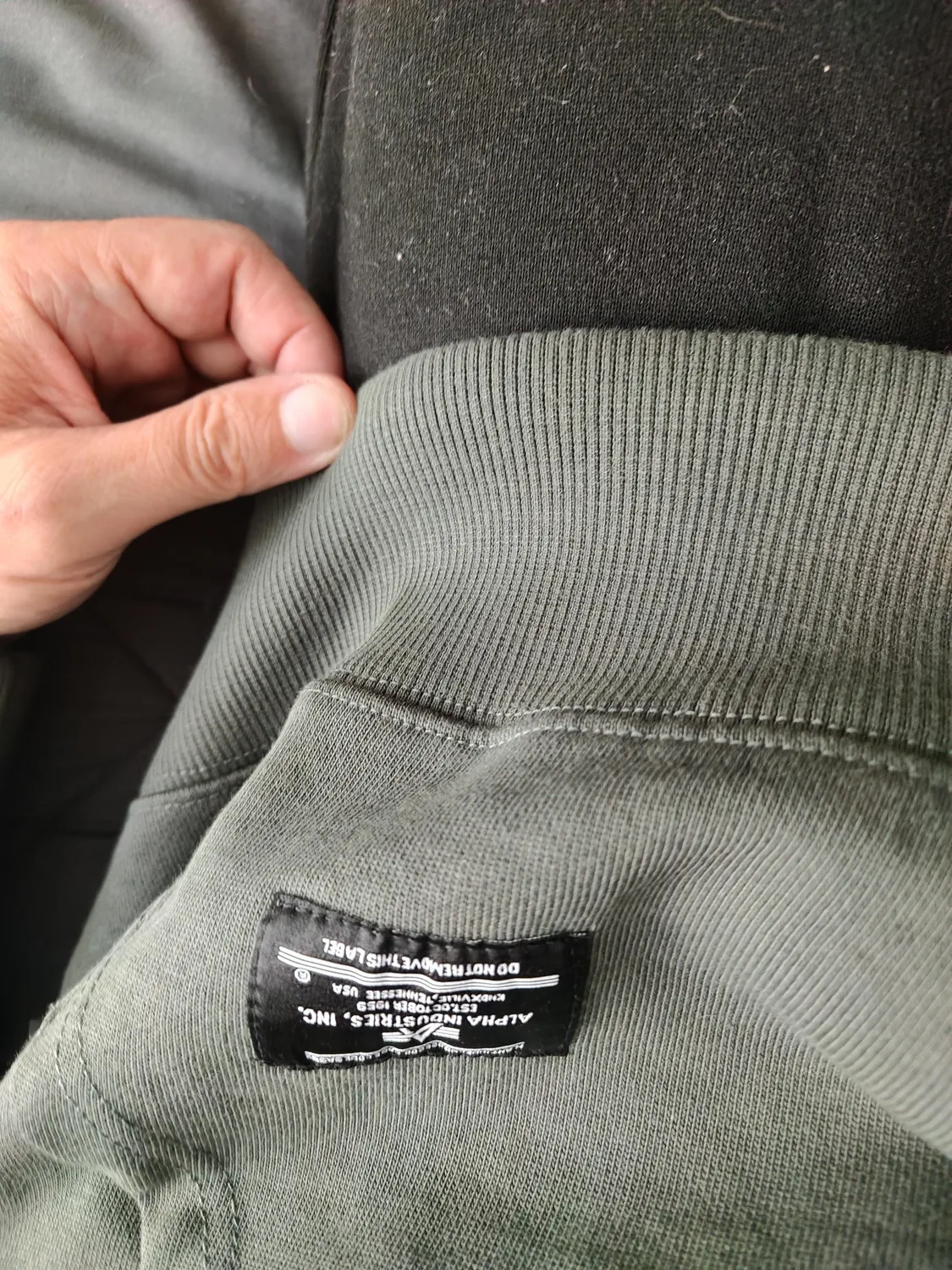 Alpha Industries Essential French Terry Hoodie Gen II hanorac charcoal bumbac