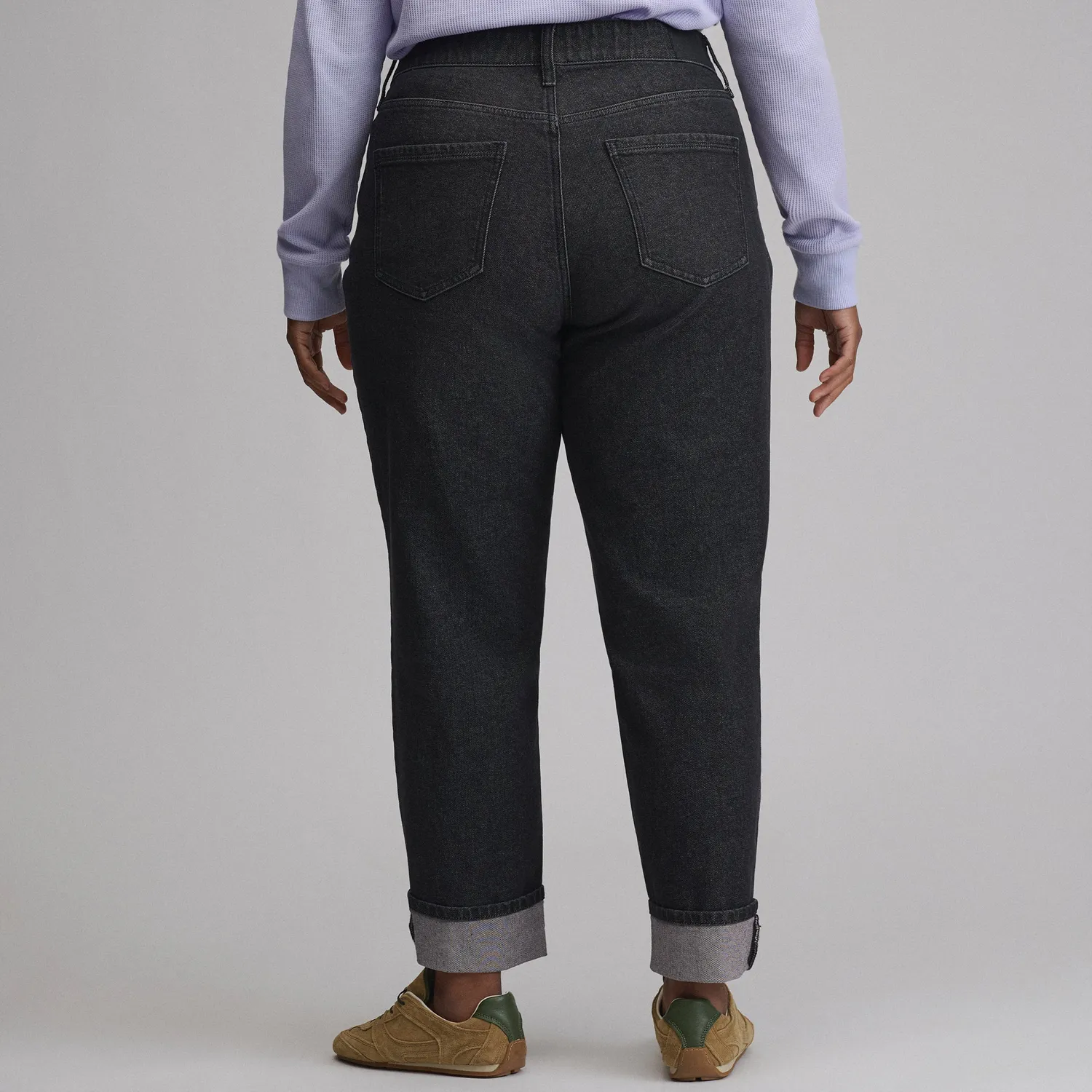 Eddie Bauer Iconic 90's Boyfriend blugi dama Indigo Blue relaxati