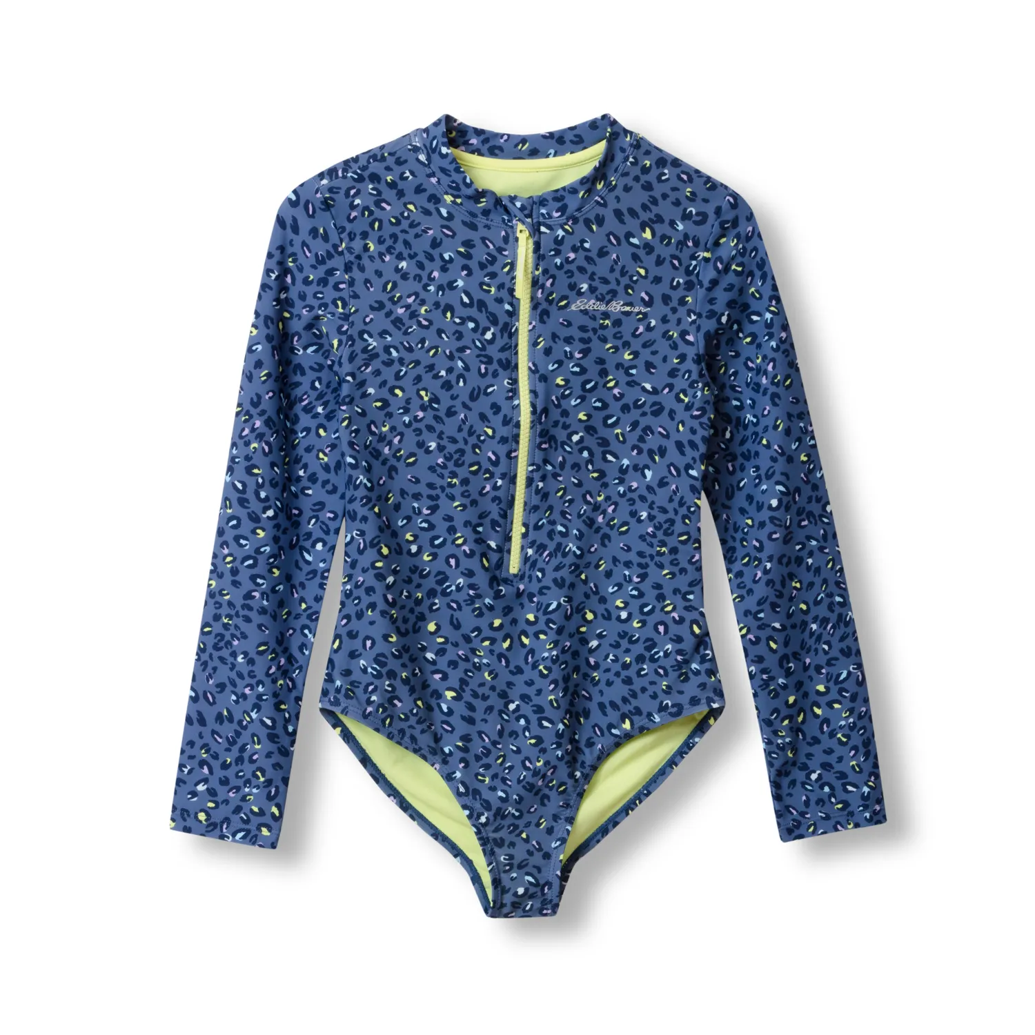 Eddie Bauer Sea Spray costum baie Bright White mânecă lungă