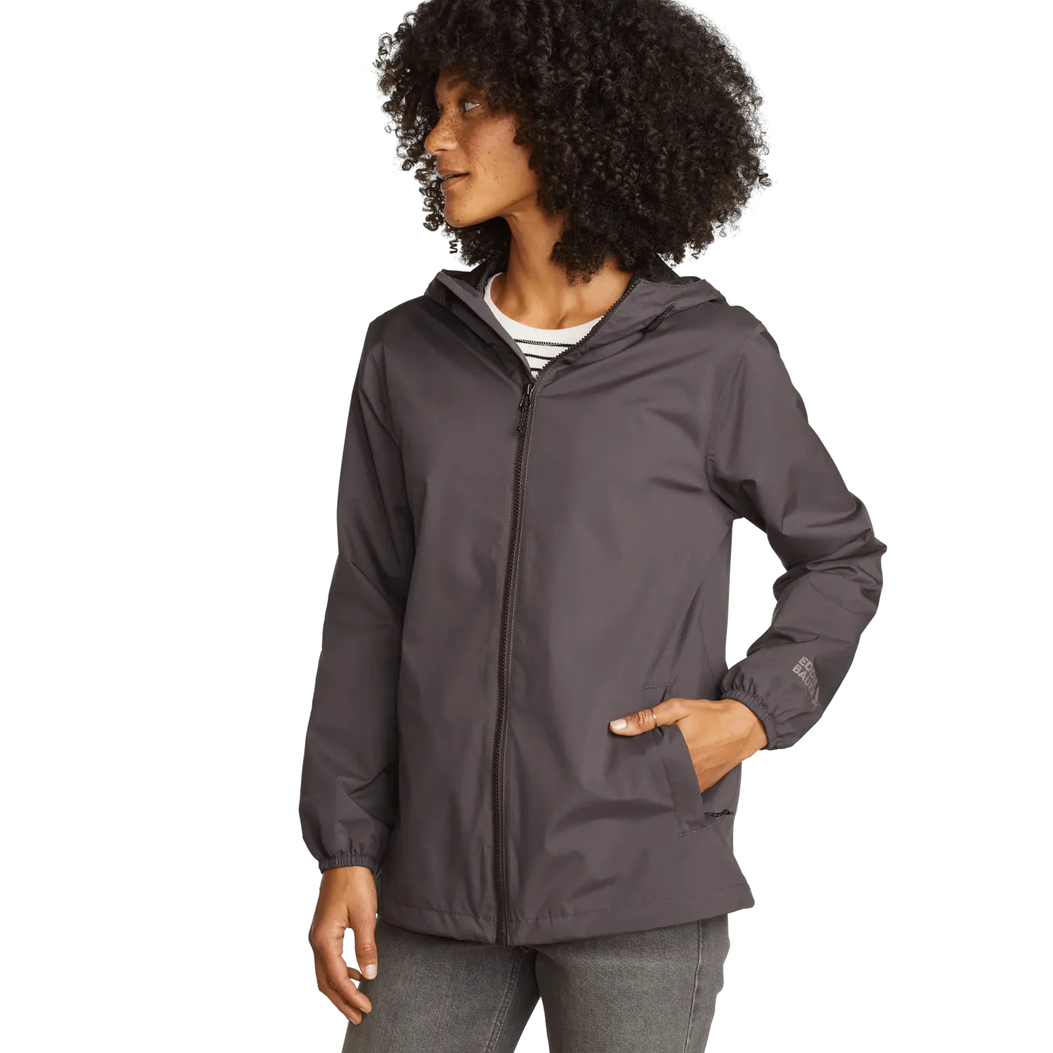 Eddie Bauer Rainy Pass geaca ploaie dama neagra 2 straturi