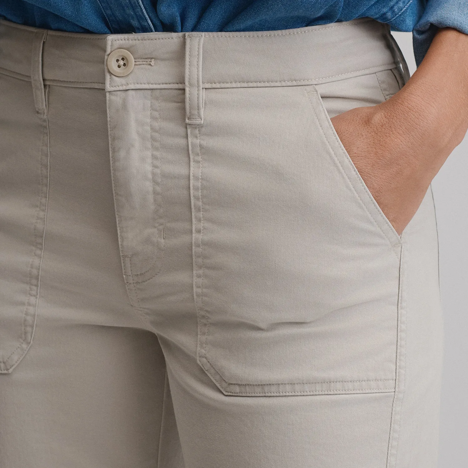 Eddie Bauer Stretch Relaxed pantaloni dama Camel