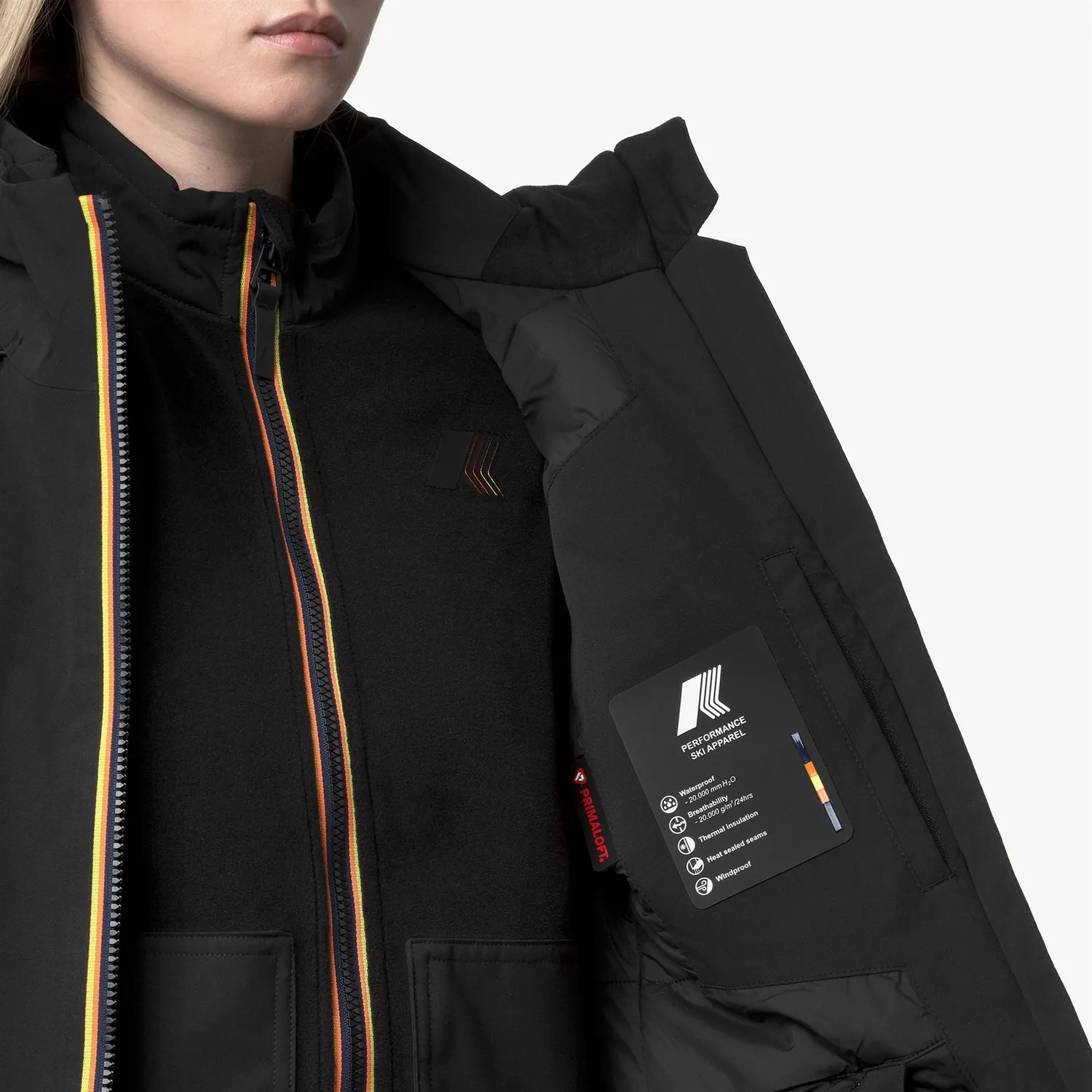 K-Way Labresse 2L Twill geaca schi dama negru