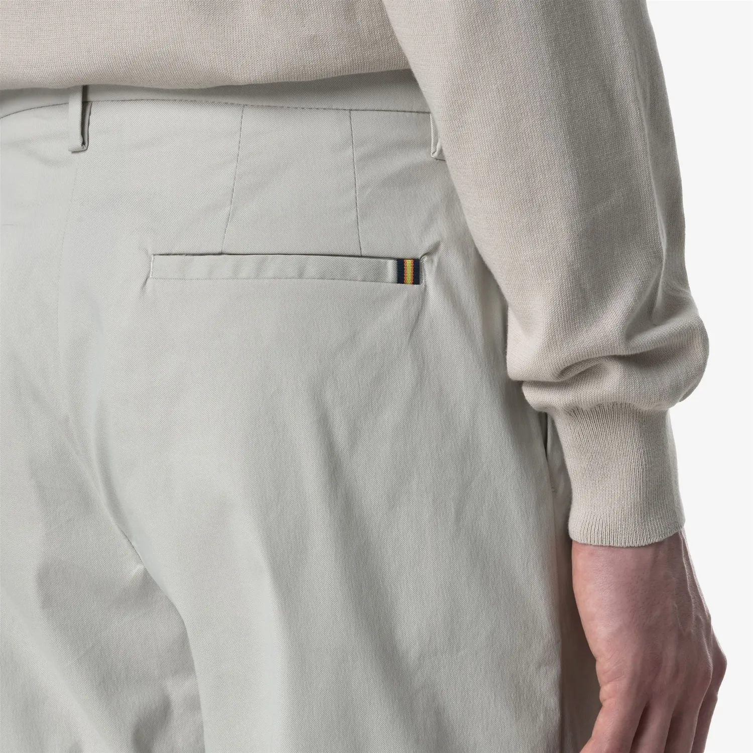 K-Way Ralph Twill Tech pantaloni chino bej stretch