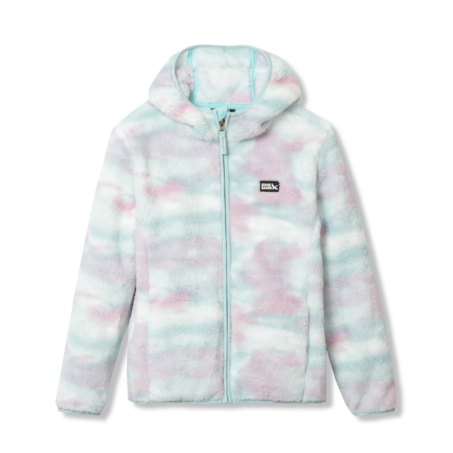 Eddie Bauer Quest Fleece geaca copii cu gluga imprimeu