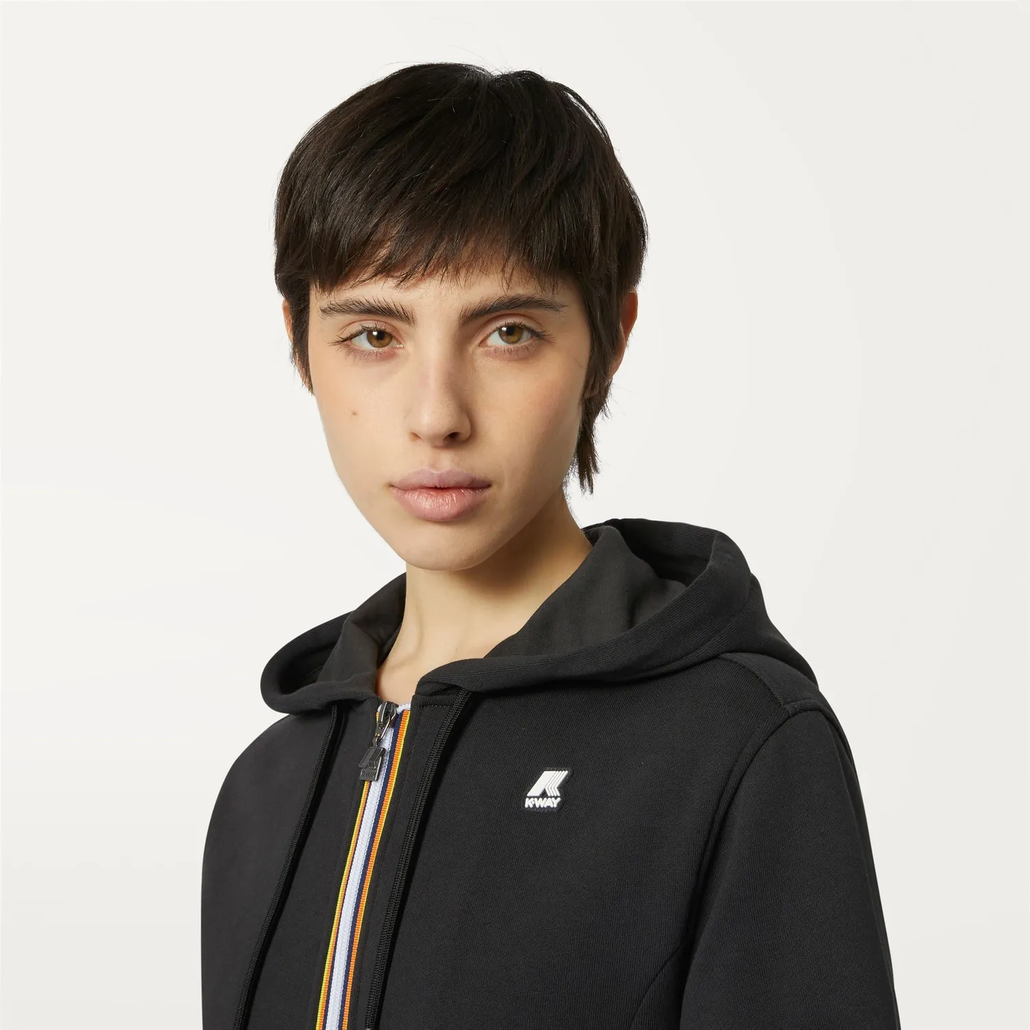 K-Way Deline hanorac damă negru fleece subțire