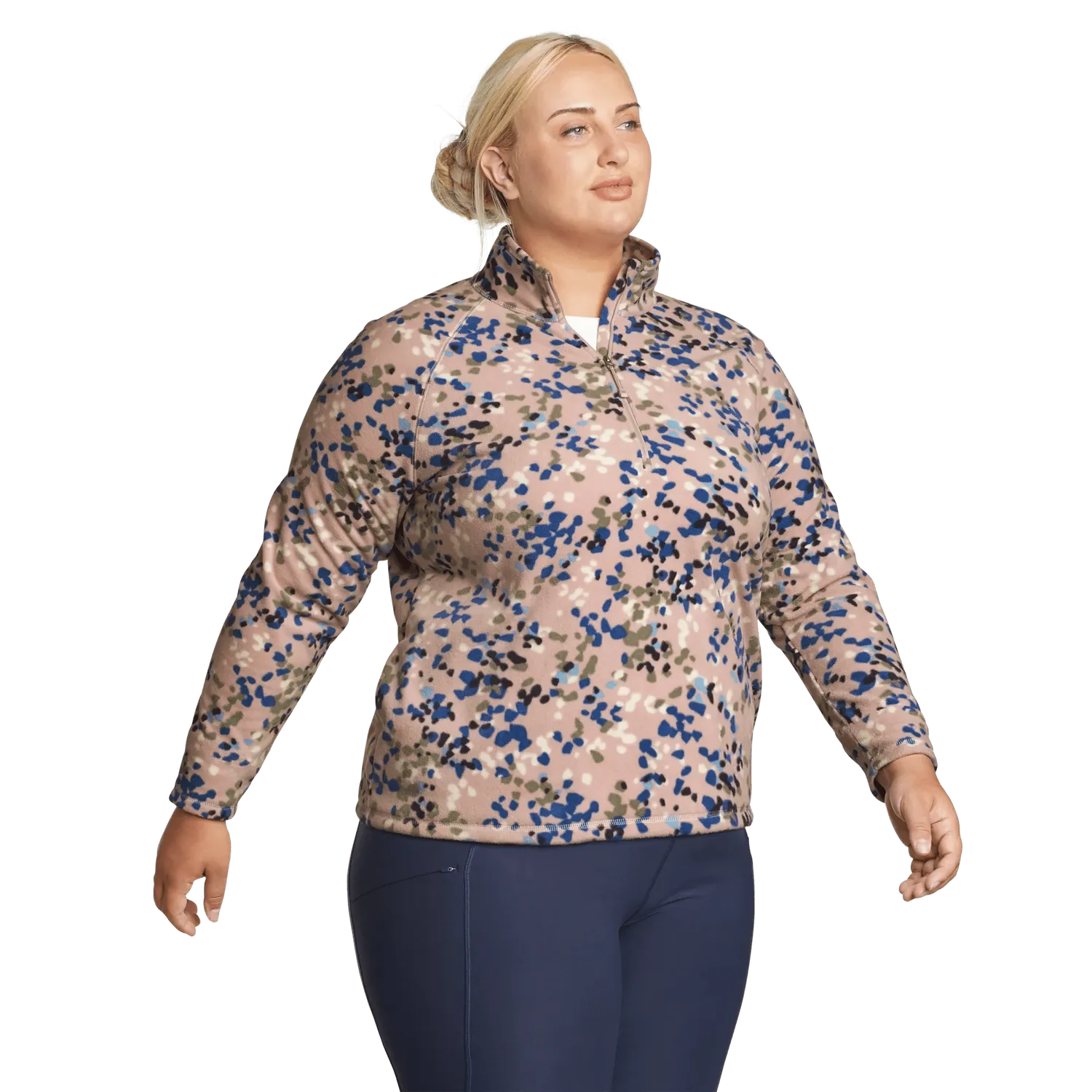 Eddie Bauer Quest bluză fleece mov fermoar scurt