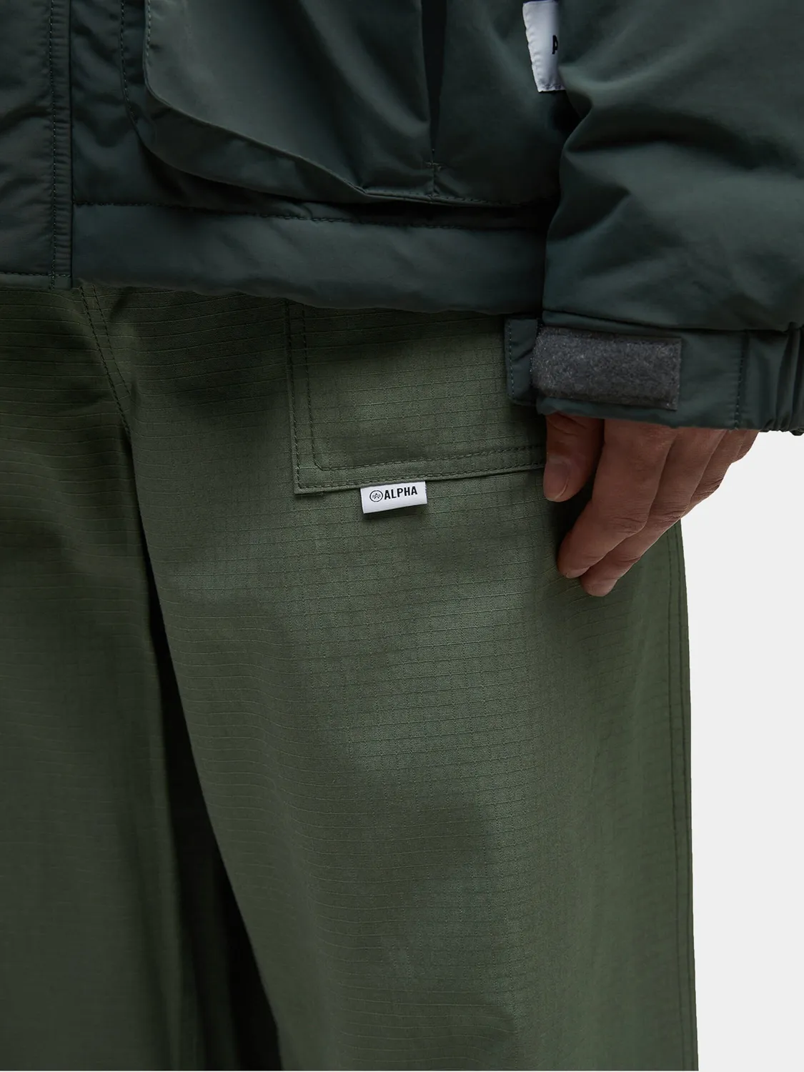 Alpha Industries UNFRM pantaloni ripstop masliniu