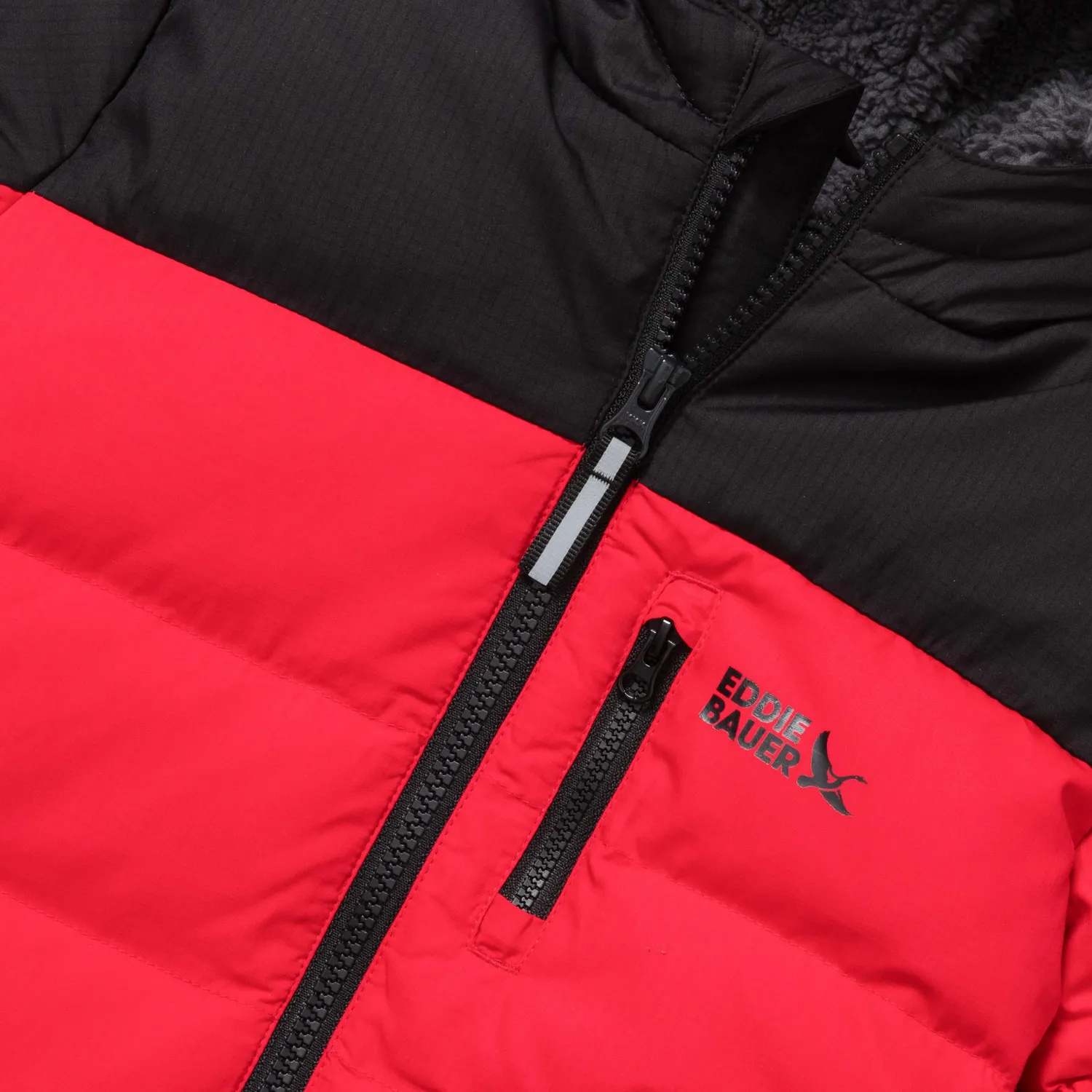 Eddie Bauer Classic Down geaca baieti gri puf 2T