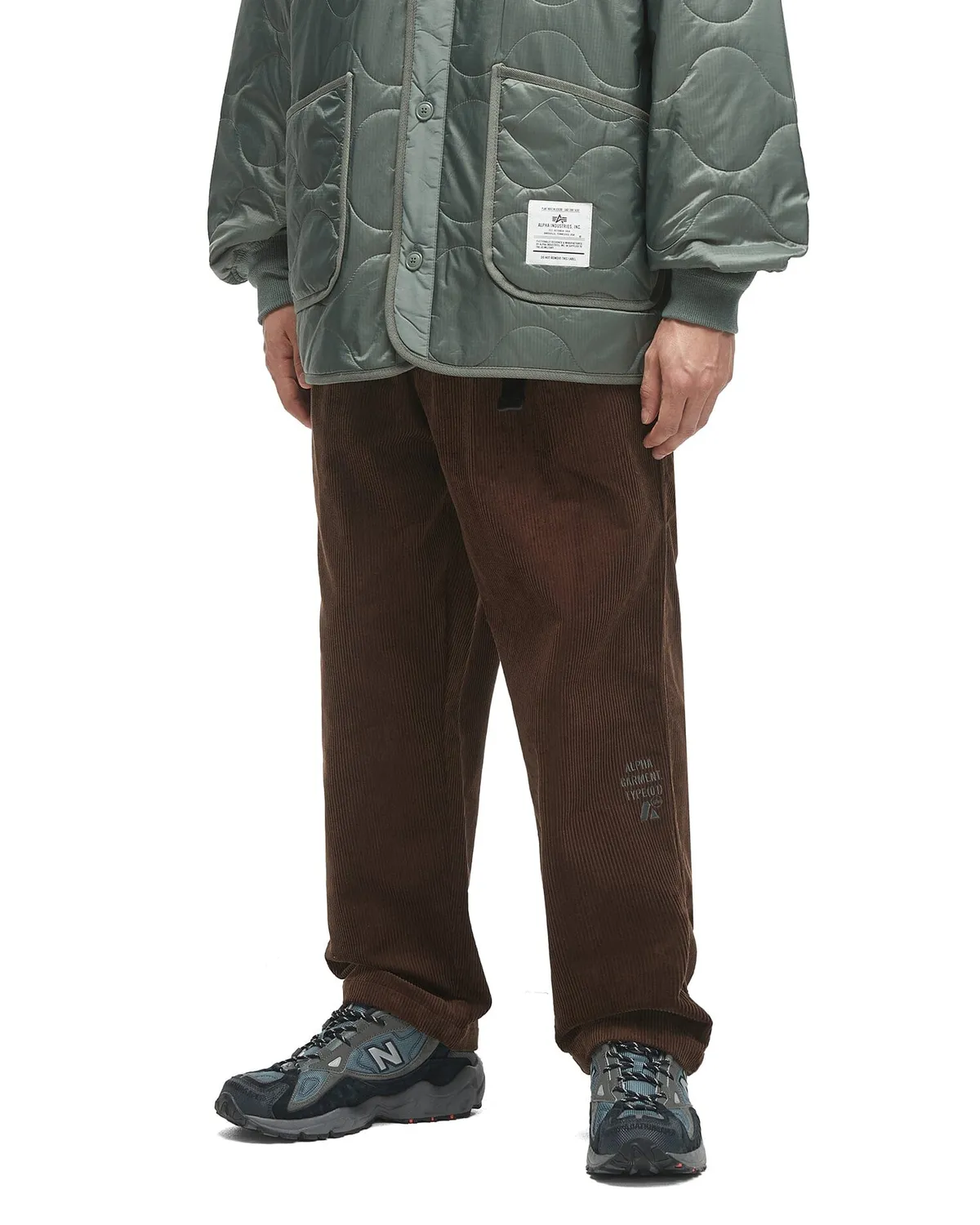 Alpha Industries UNFRM Corduroy Cargo pantaloni Rust bumbac