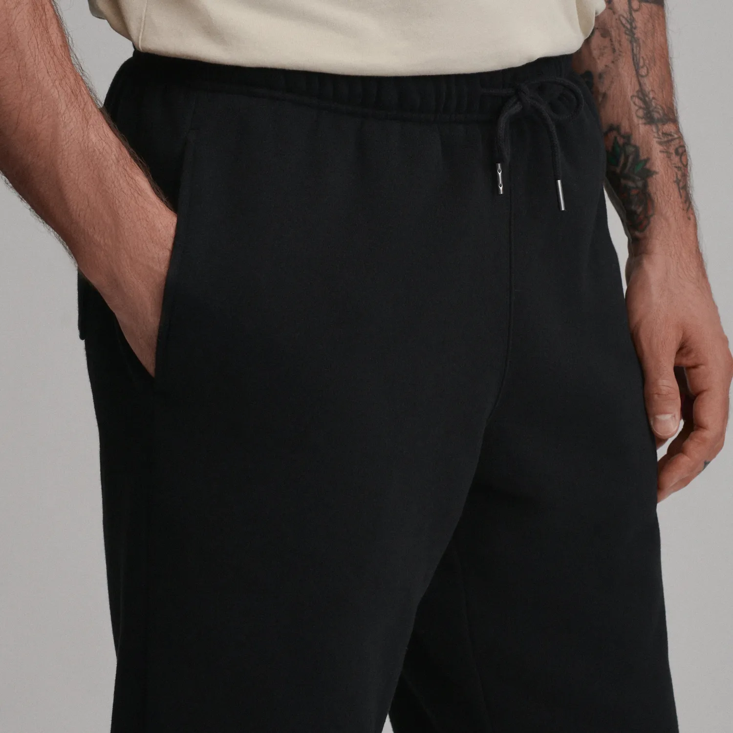 Eddie Bauer Vintage Soft pantaloni trening negri captusiti