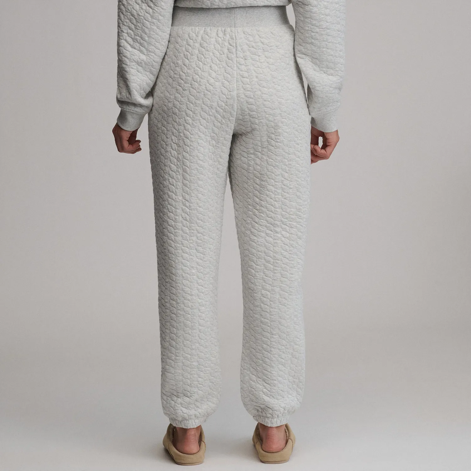 Eddie Bauer Quilted Pants pantaloni dama matlasati gri