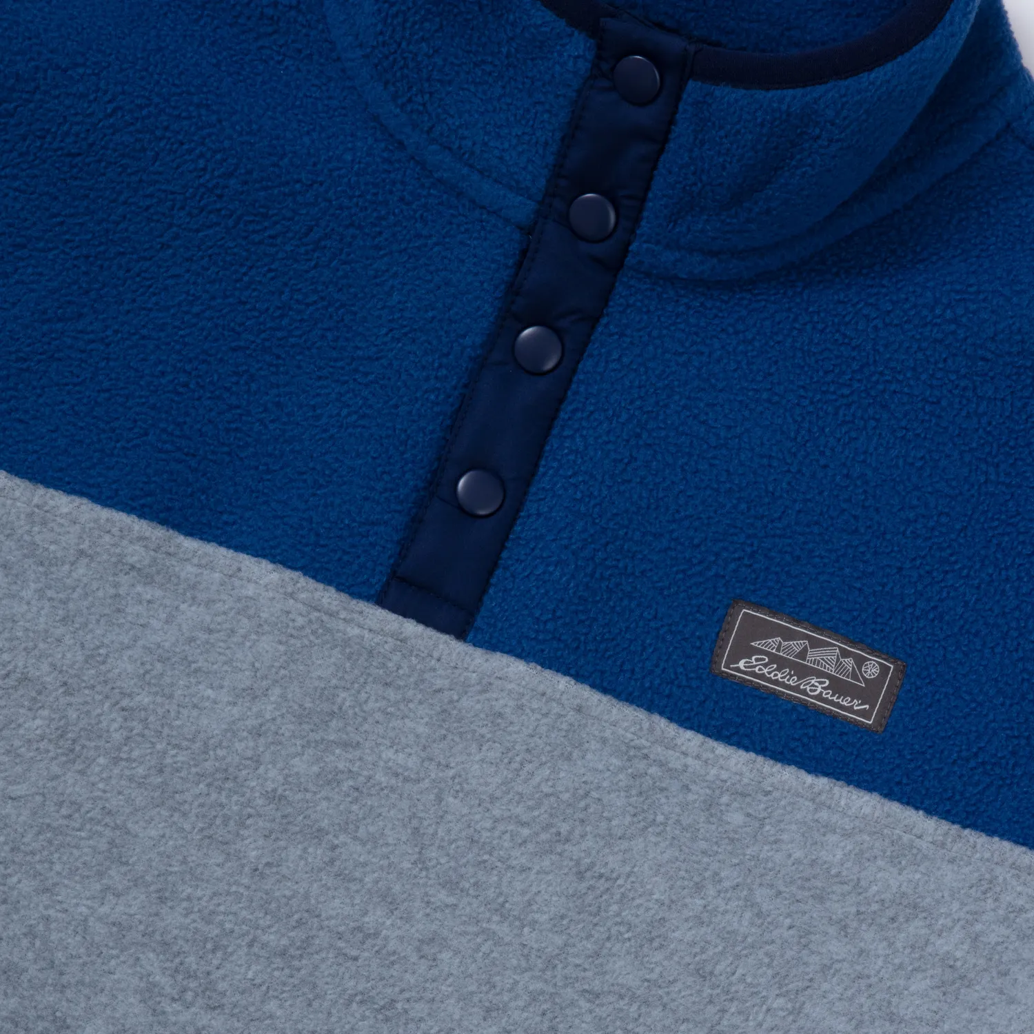 Eddie Bauer Quest Fleece Snap Neck jacheta baieti neagra