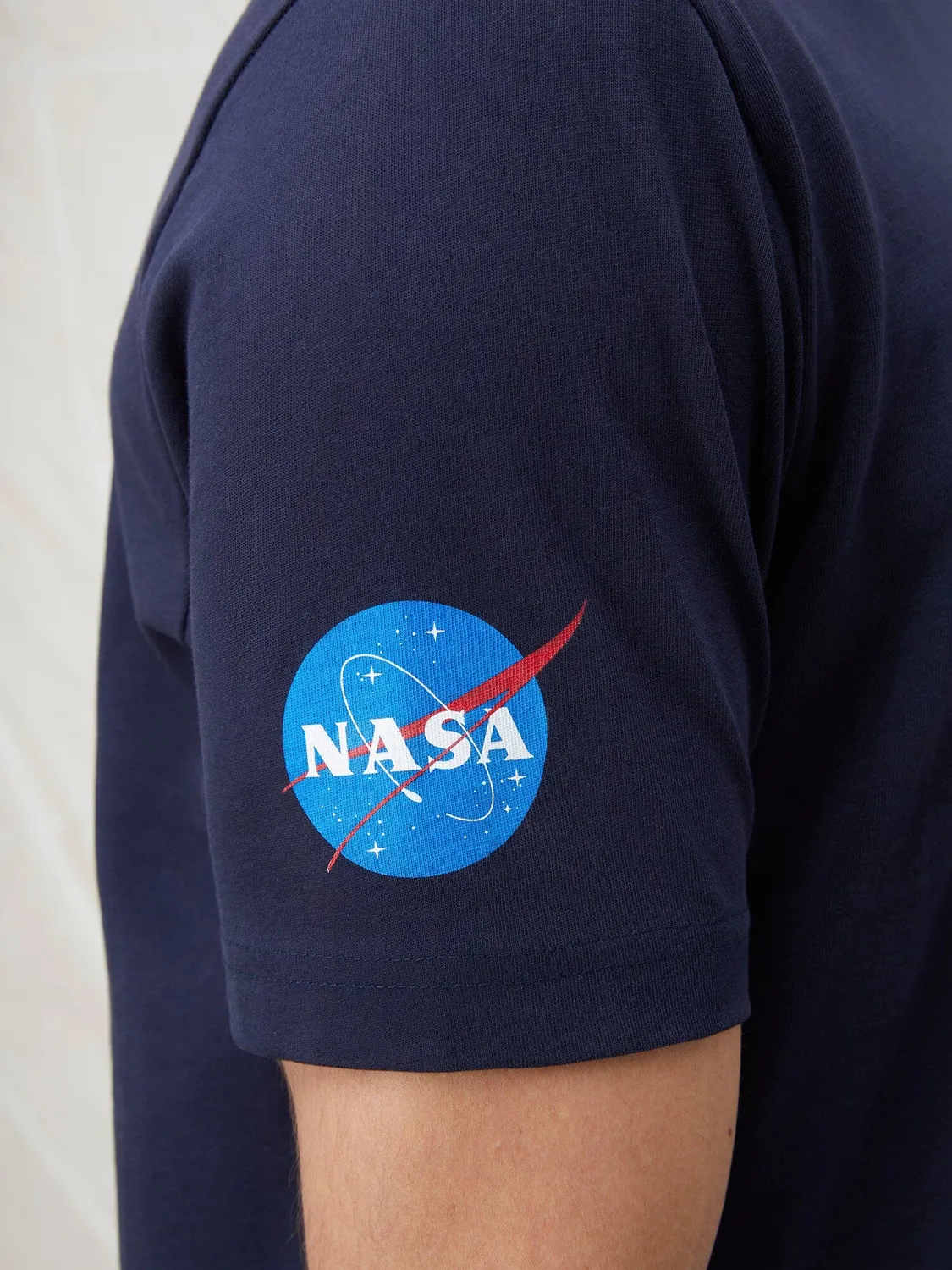 Alpha Industries NASA Worm tricou albastru graphic