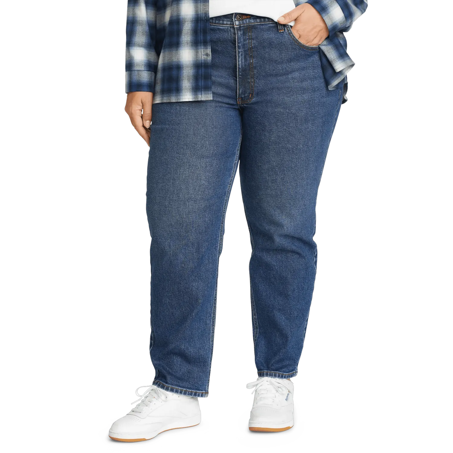 Eddie Bauer Authentic blugi dama drepti talie inalta