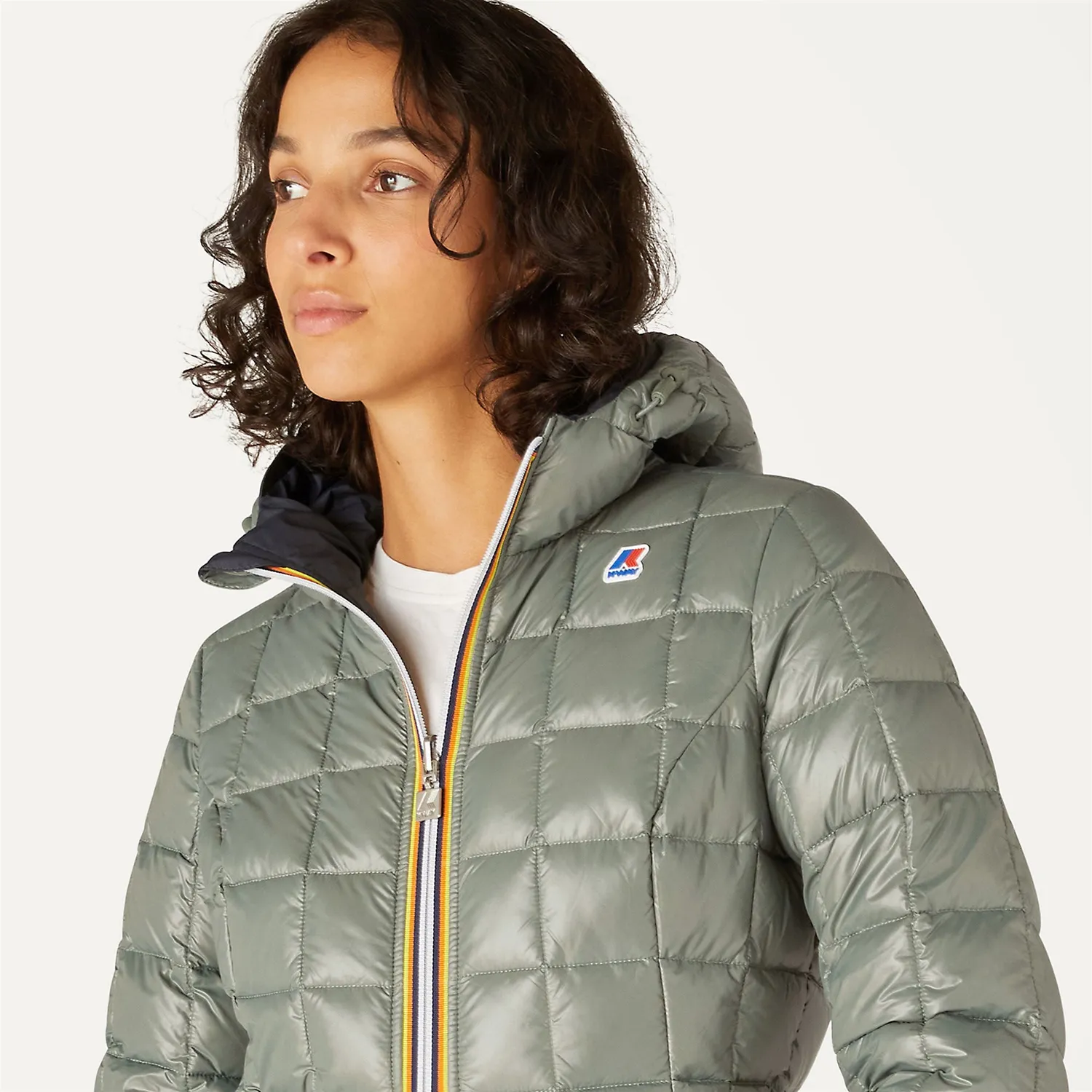 K-Way Denise palton dama 3/4 reversibil cu puf