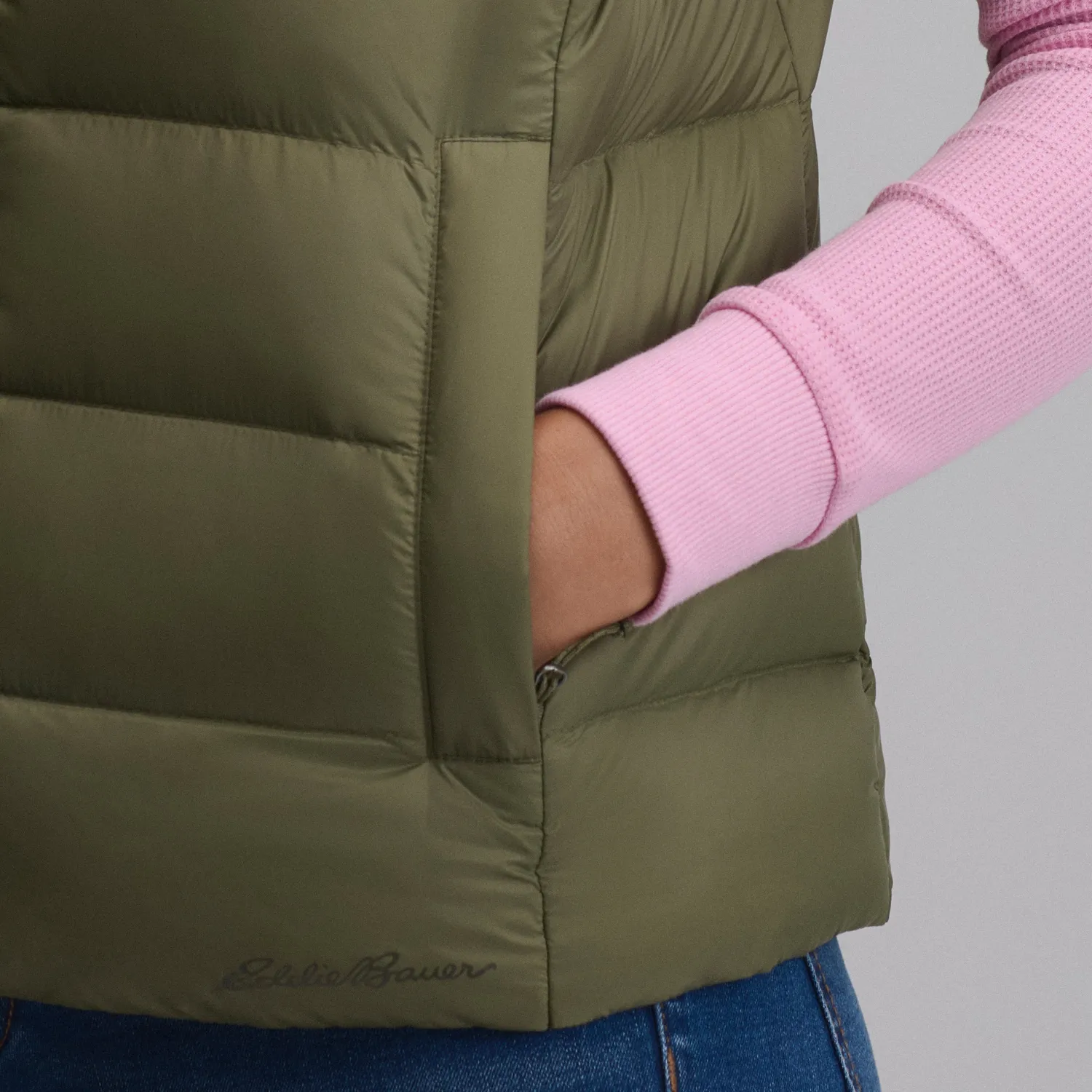 Eddie Bauer CirrusLite vesta puf dama neagra