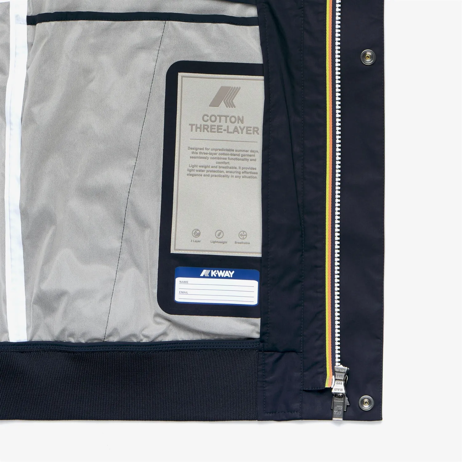 K-Way Arsene Cotton 3Layers geaca albastru bomber