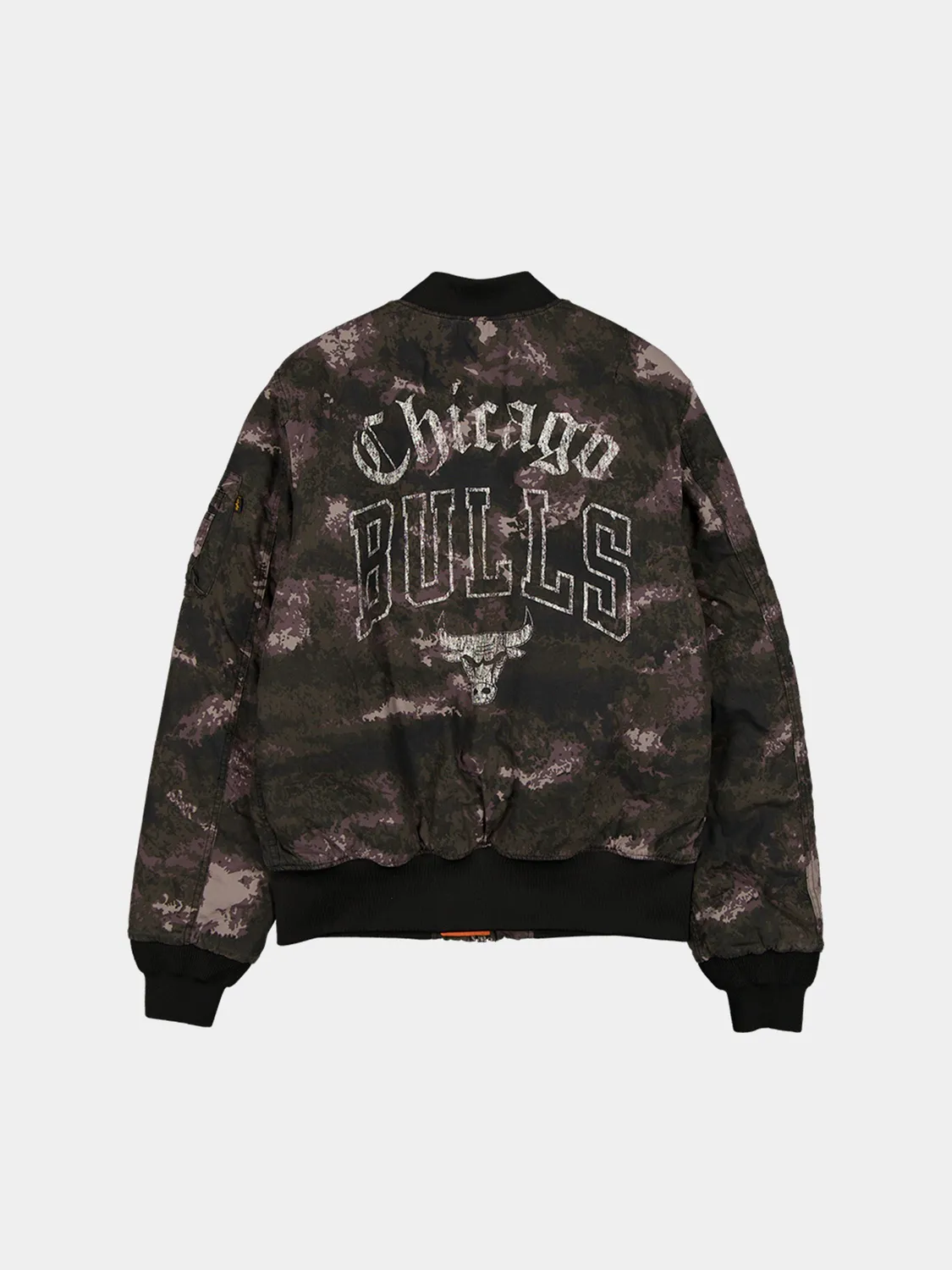 Alpha Industries MA-1 Bulls geaca bomber negru reversibila camo