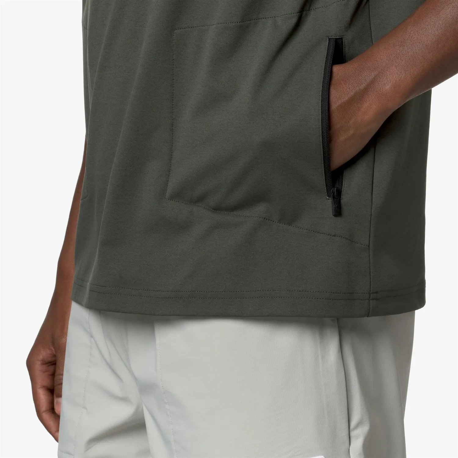 K-Way Seril LF tricou unisex verde protecție UV