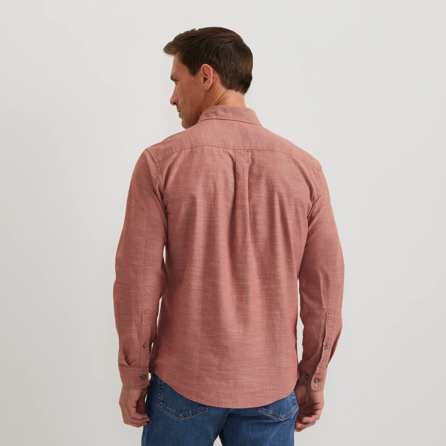 Eddie Bauer Camano cămașă bumbac gri mânecă lungă