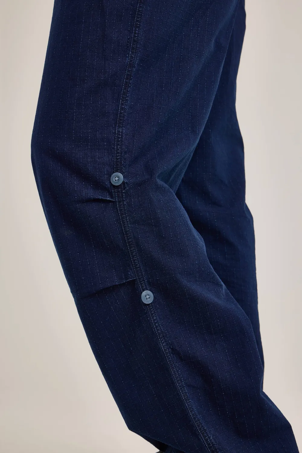 Alpha Industries Alpha x Lee Snowpant pantaloni Indigo ripstop bumbac