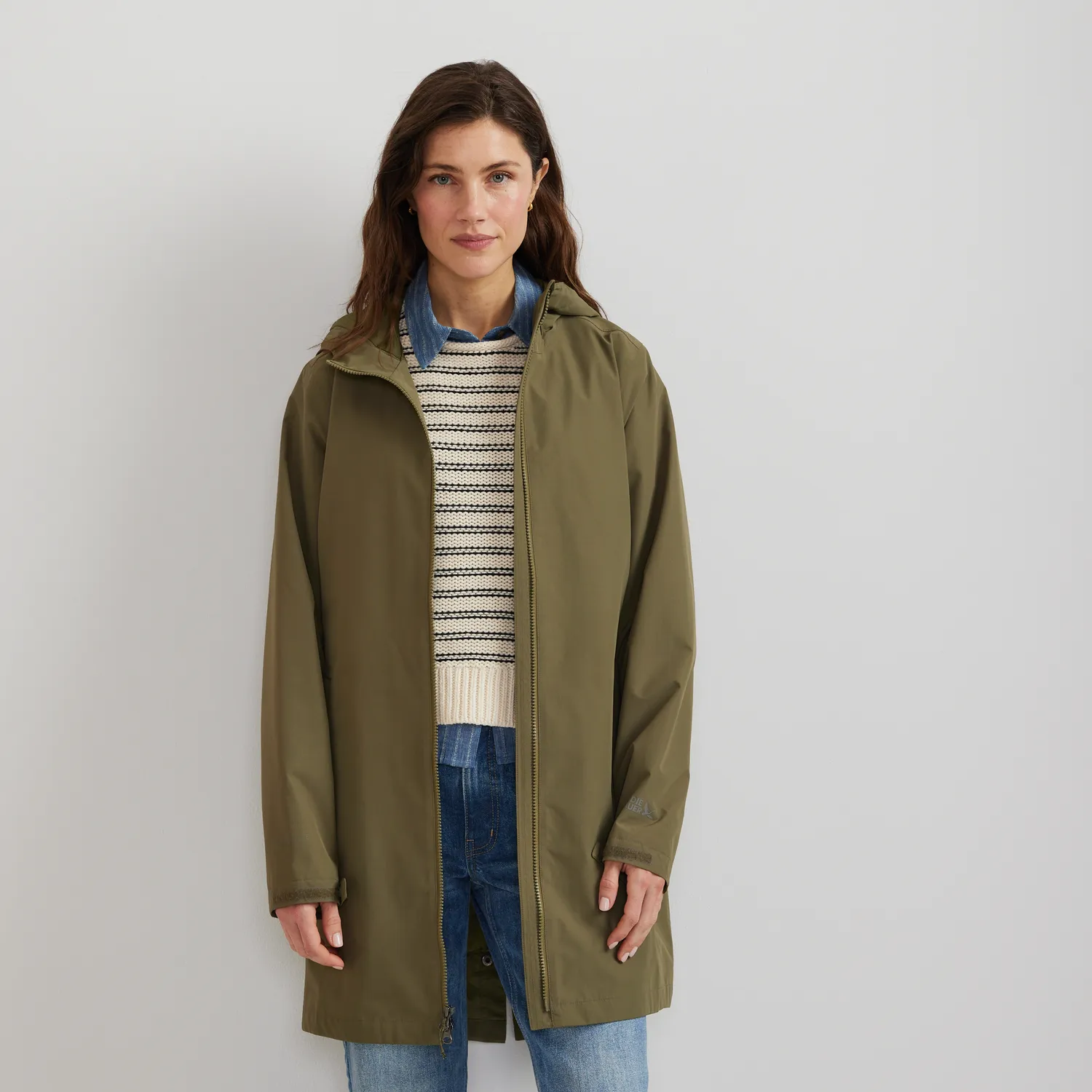 Eddie Bauer Rainy Pass trenci dama negru impermeabil
