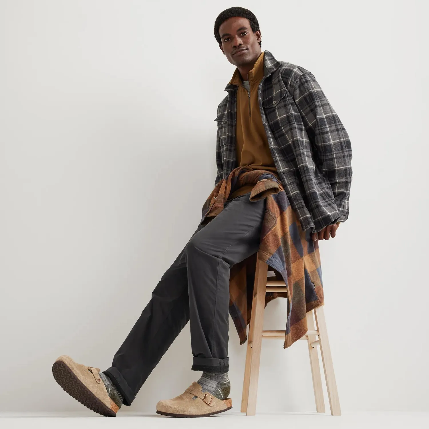 Eddie Bauer Getaway Flex Fleece-Lined pantaloni Carbon