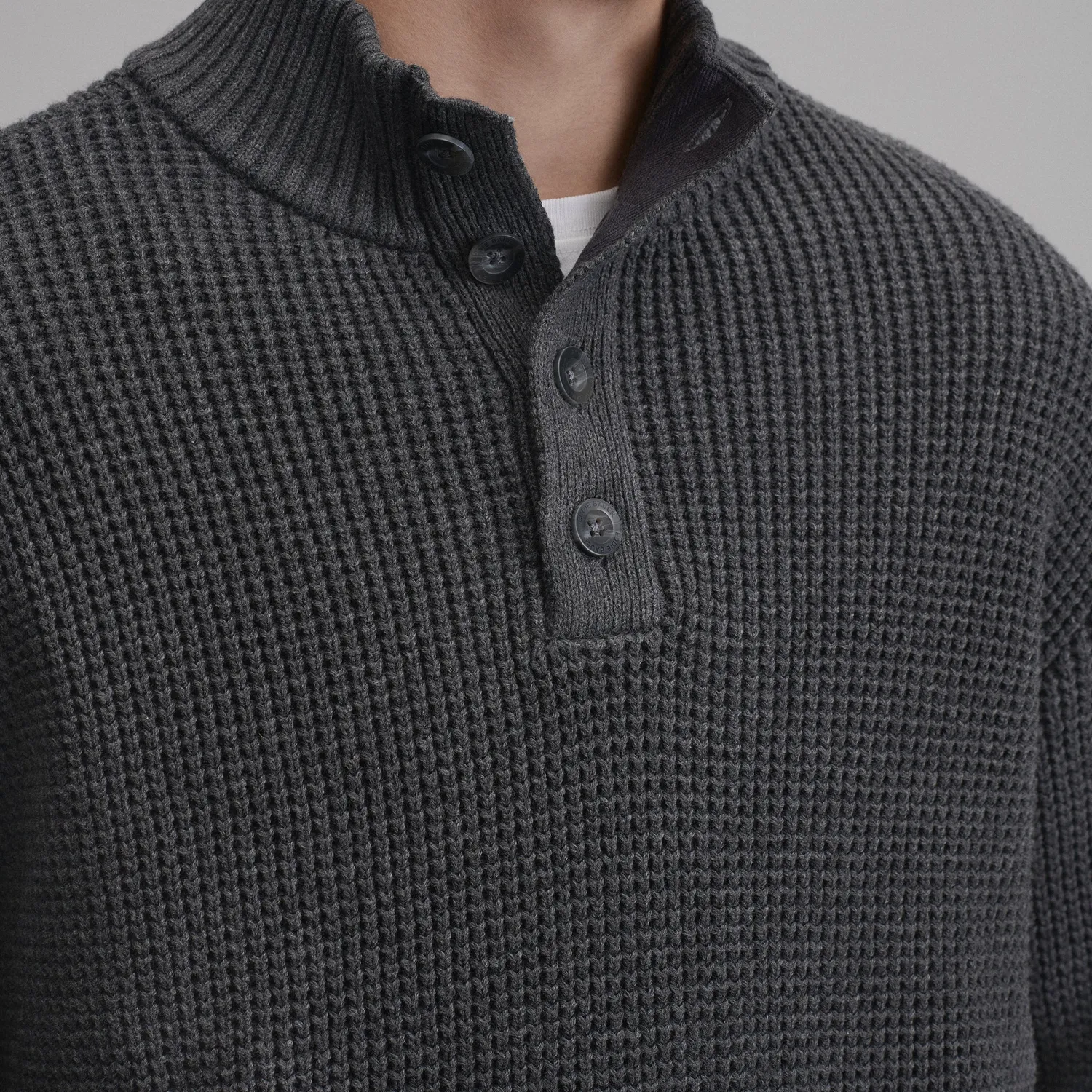 Eddie Bauer Signature Button-Up pulover Jute cald