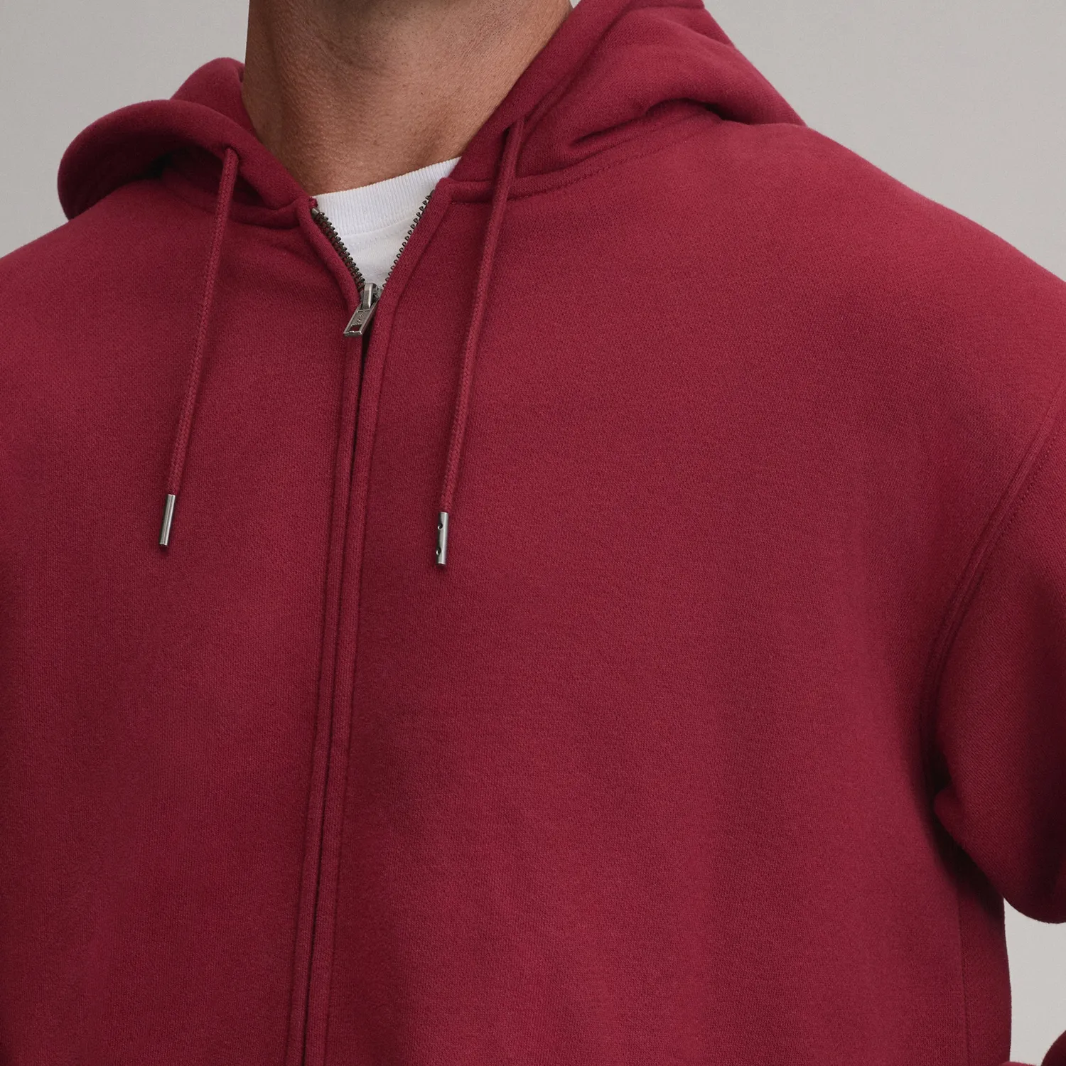 Eddie Bauer Vintage Soft hanorac cu fermoar Mineral Red moale