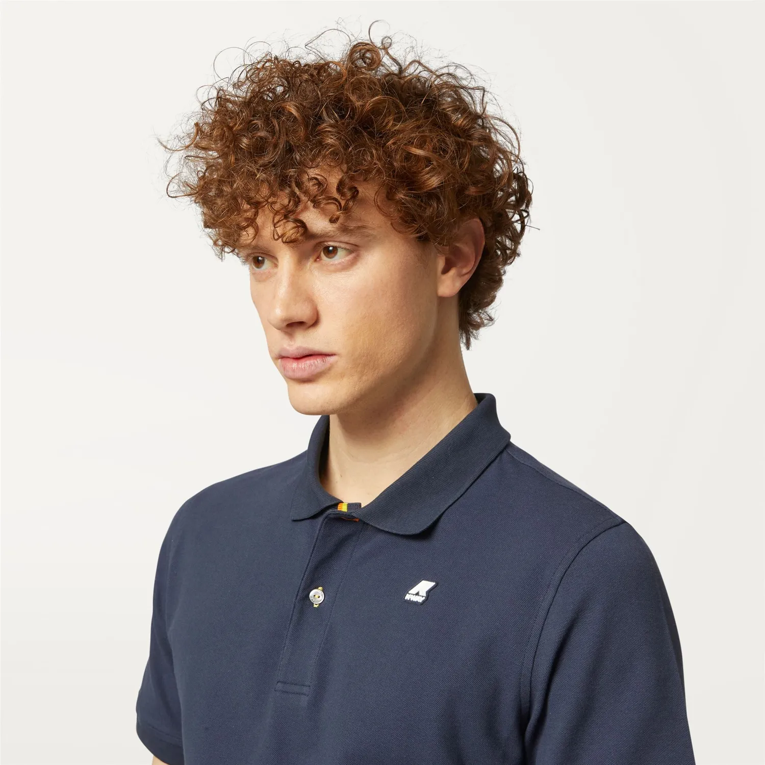 K-Way Vinnie polo barbati albastru slim bumbac