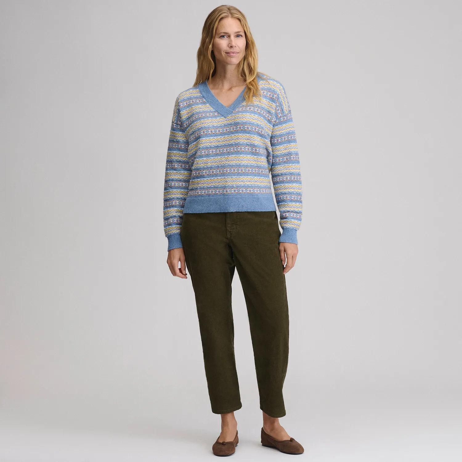 Eddie Bauer Signature pulover dama cu model Rattan