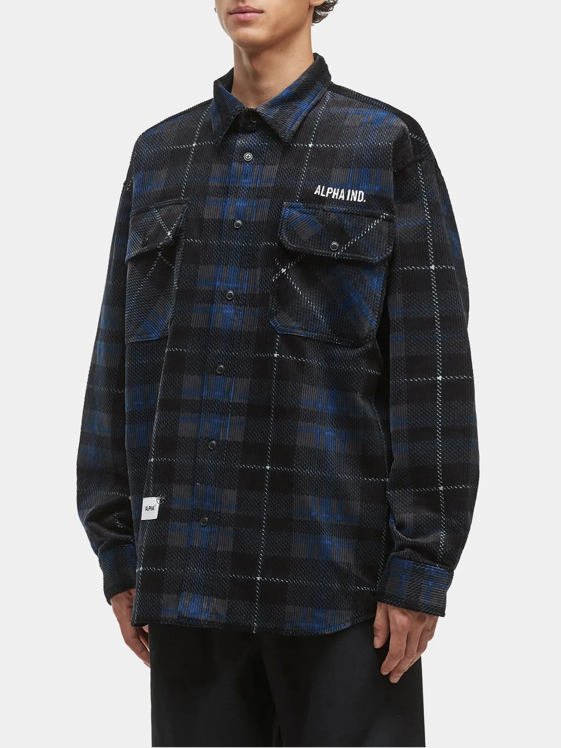 Alpha Industries UNFRM camasa flanel neagra bumbac
