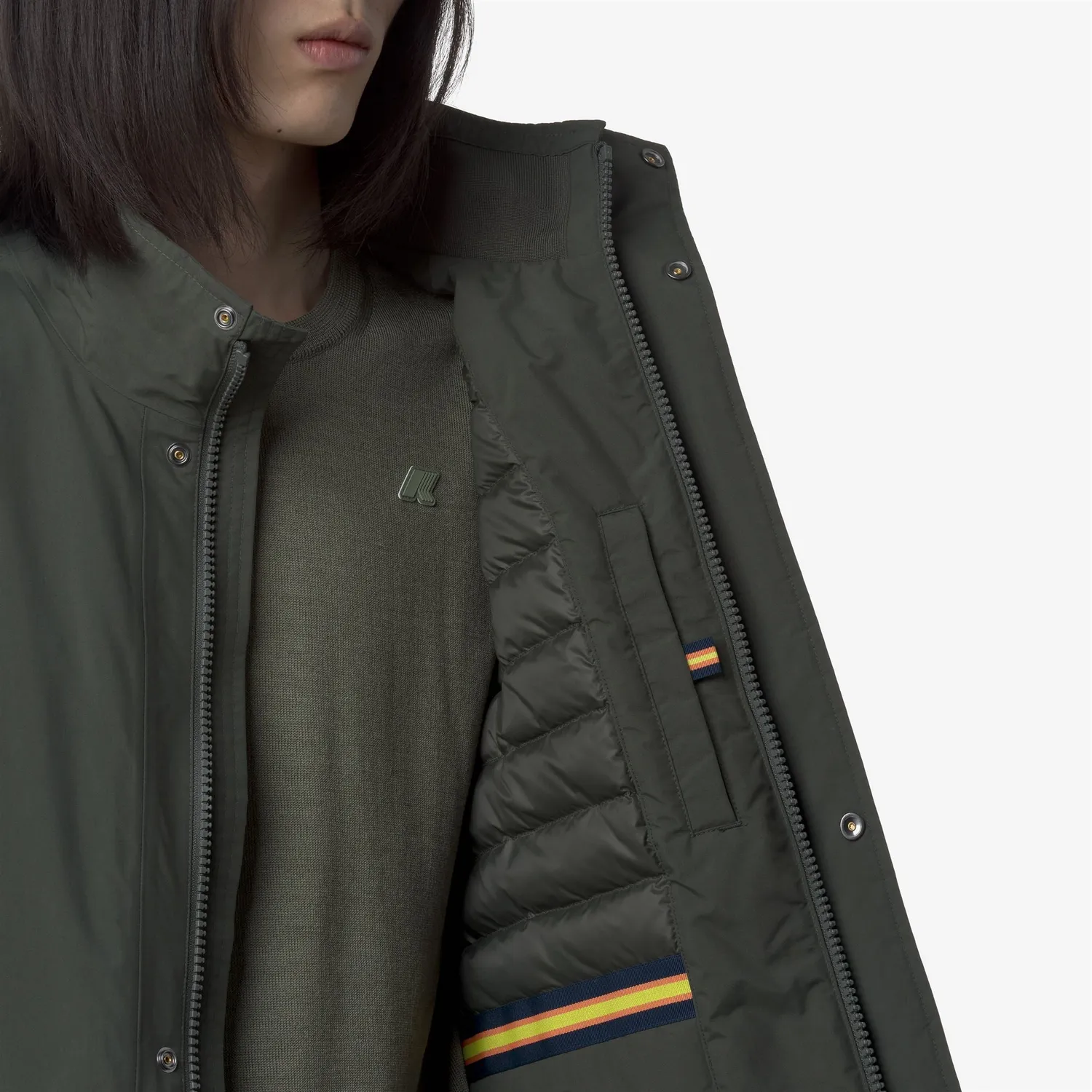 K-Way Valen Warm Ottoman vesta verde puf