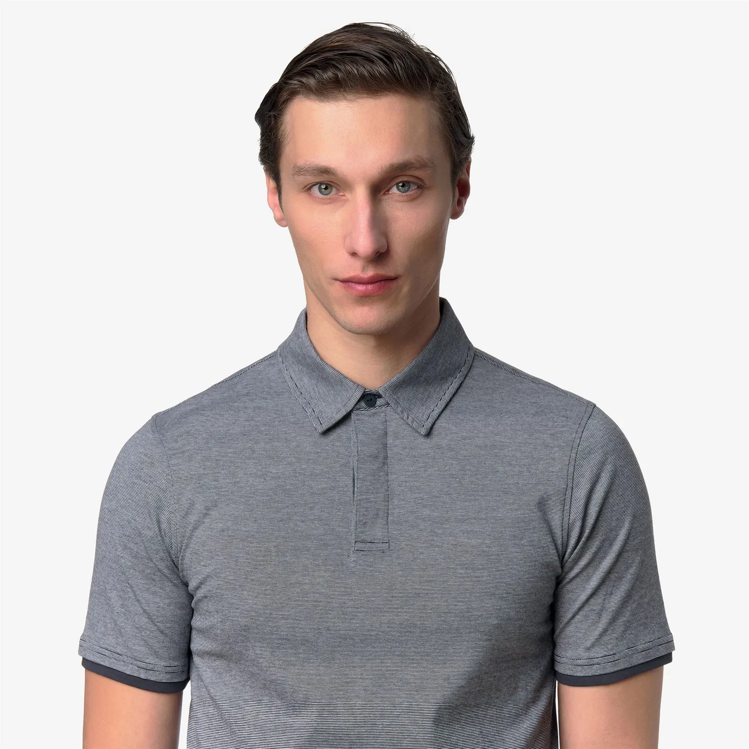 K-Way Vincelle Stretch Co Stripes polo barbati dungi stretch