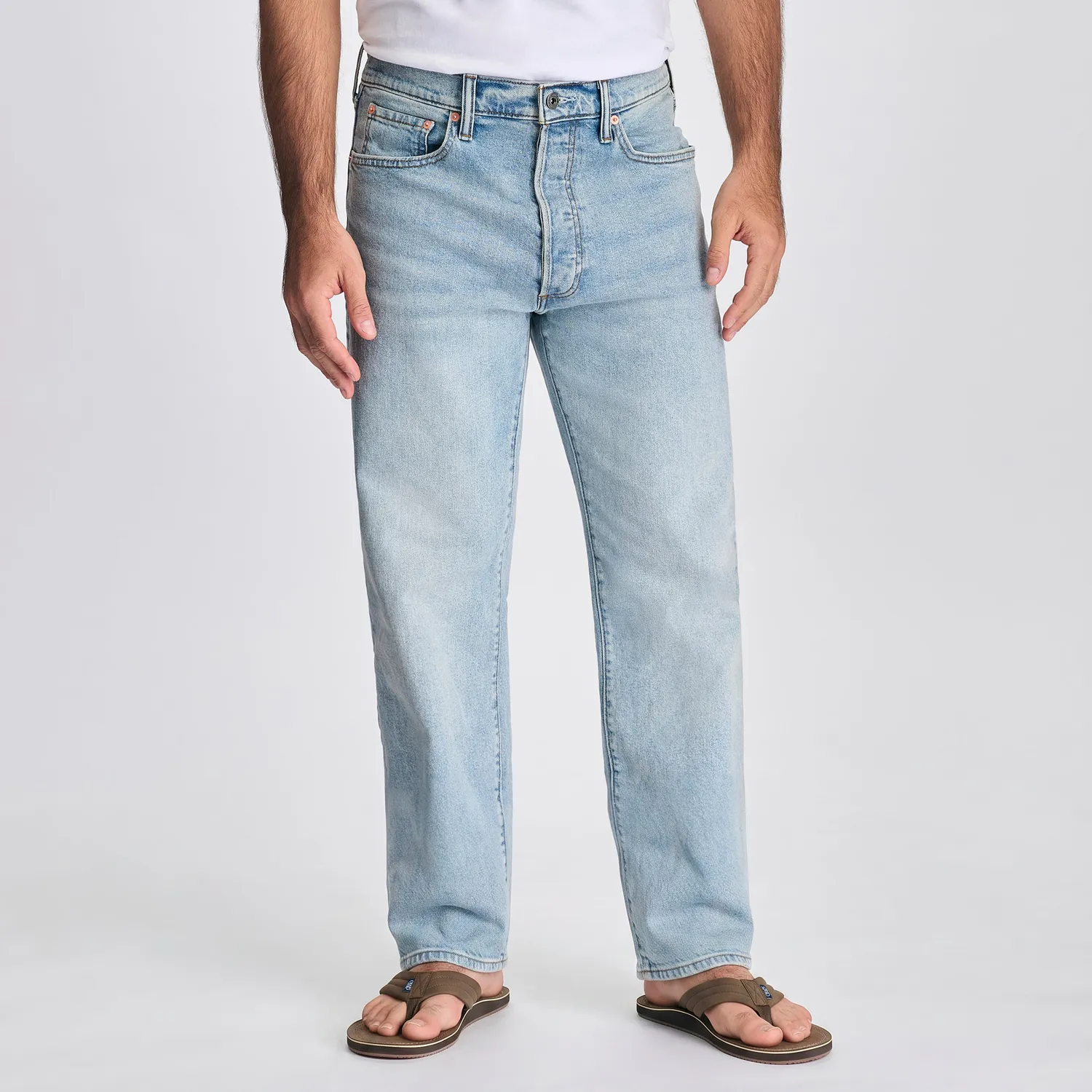 Eddie Bauer Heritage Loose Fit Jeans blugi Pacific Blue largi