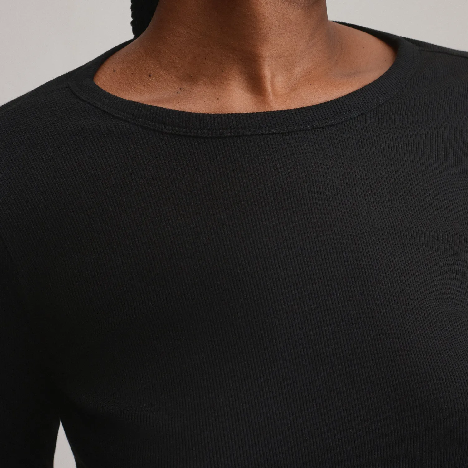 Eddie Bauer Softline Rib bluza femei neagra maneca lunga