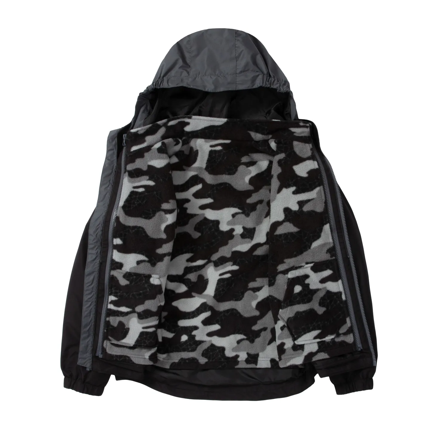 Eddie Bauer Lone Peak 3-in-1 geacă băieți neagră impermeabilă