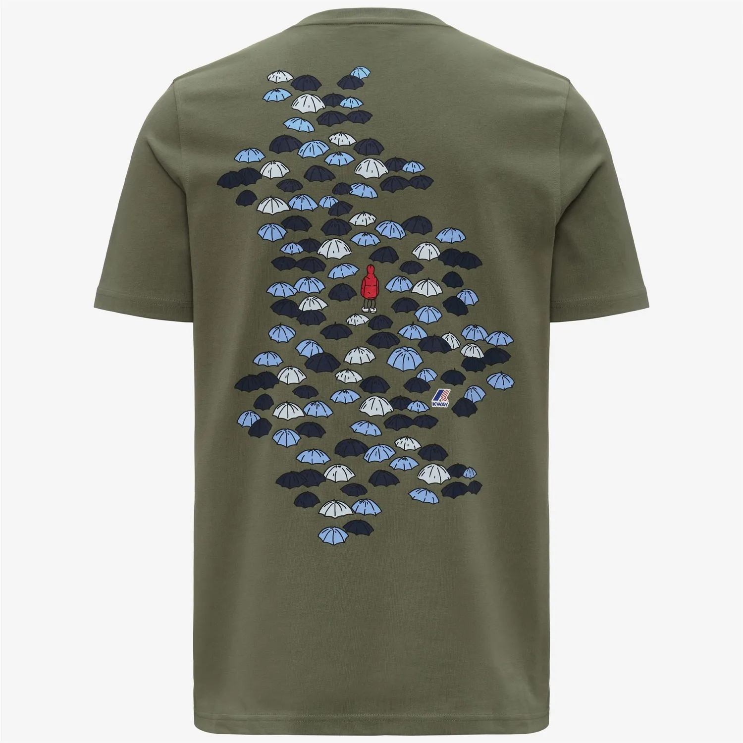 K-Way Odom tricou bărbați verde bumbac 180g
