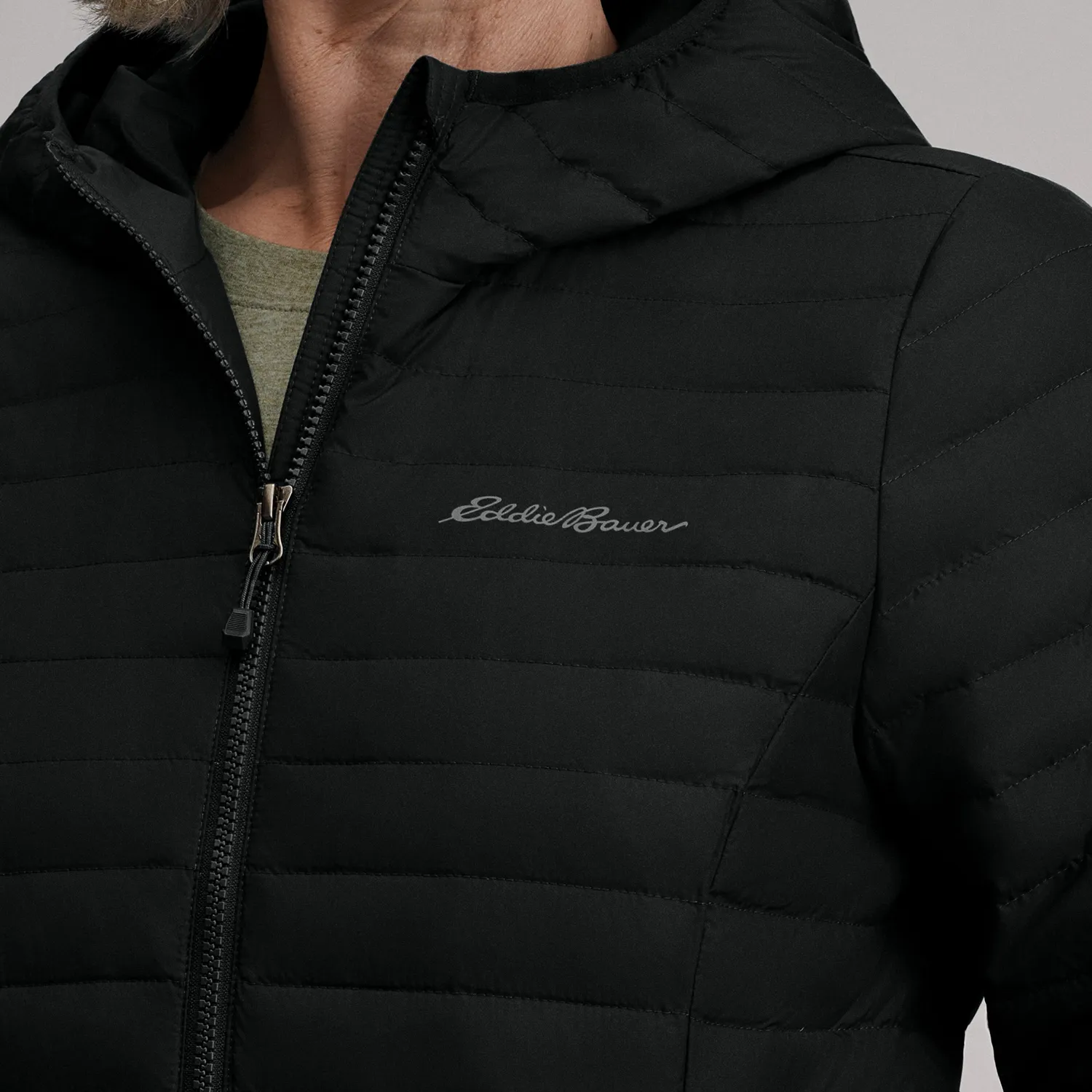 Eddie Bauer Microlight Parka dama albastru puf 650