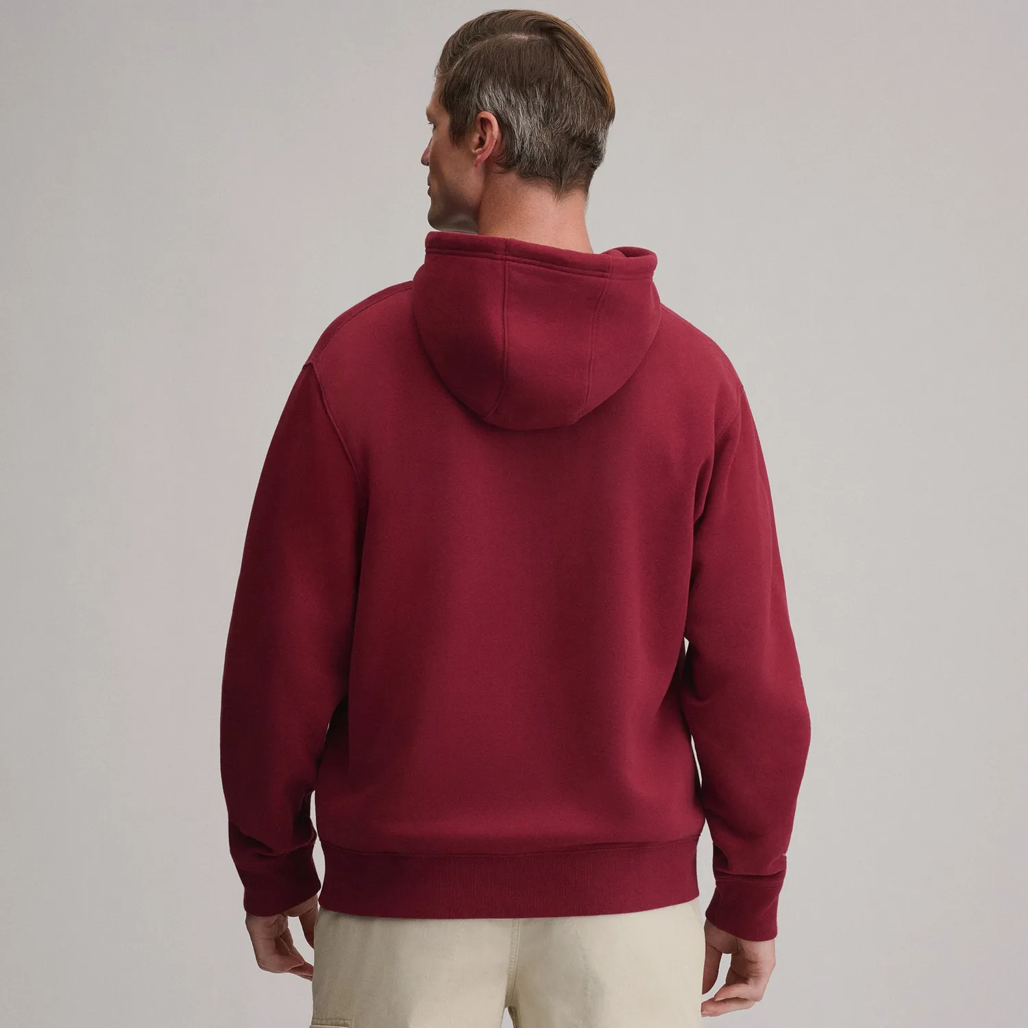 Eddie Bauer Vintage Soft hanorac cu fermoar Mineral Red moale