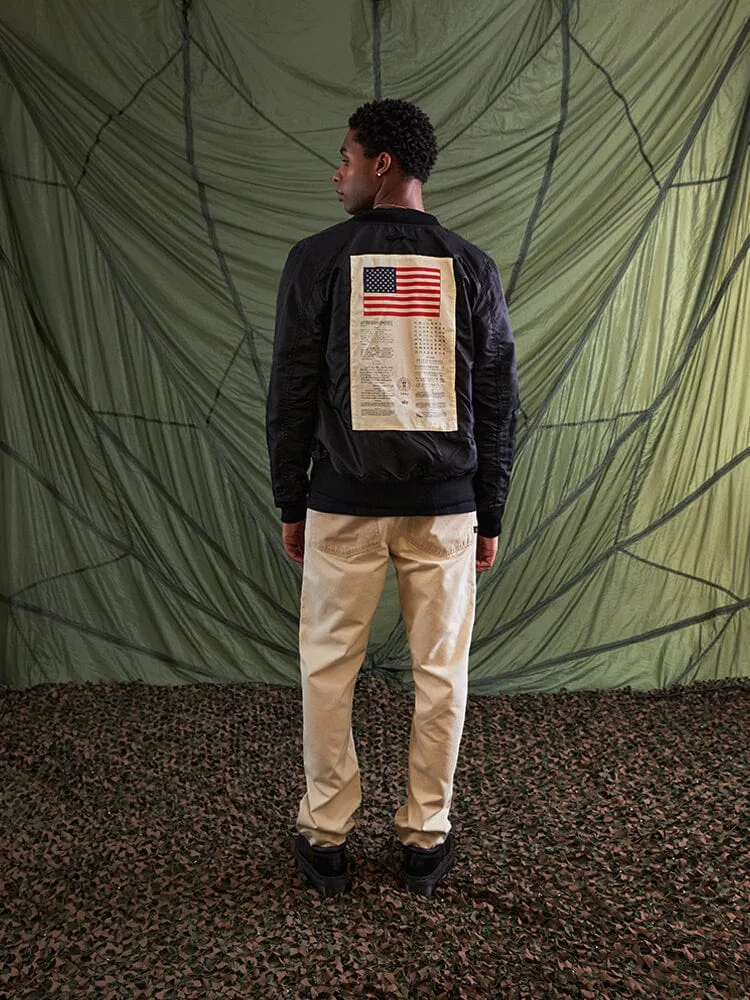 Alpha Industries L-2B Bloodchit geacă bomber neagră nailon