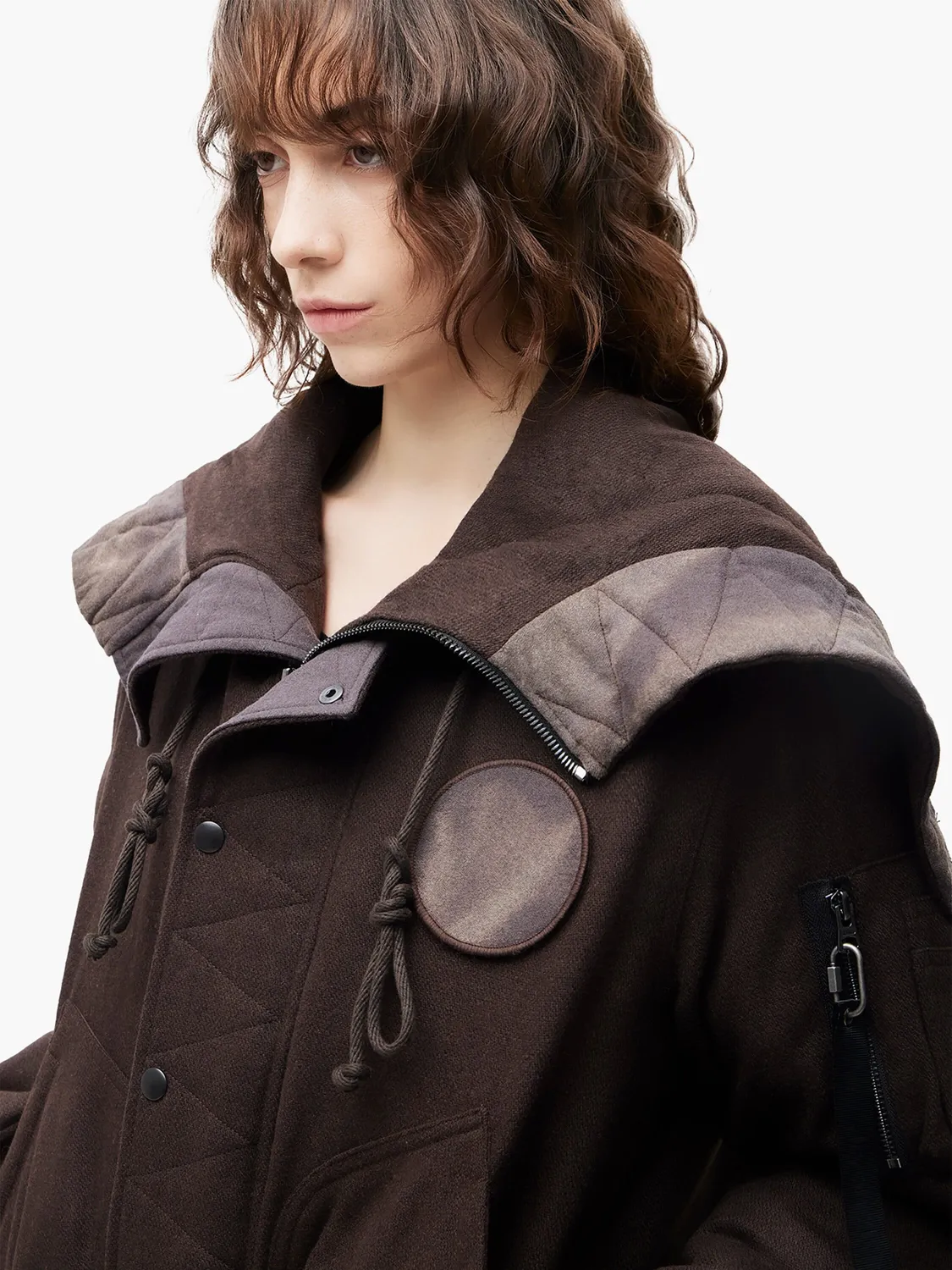 Jiyong Kim x Alpha geaca flight maro lana cu gluga