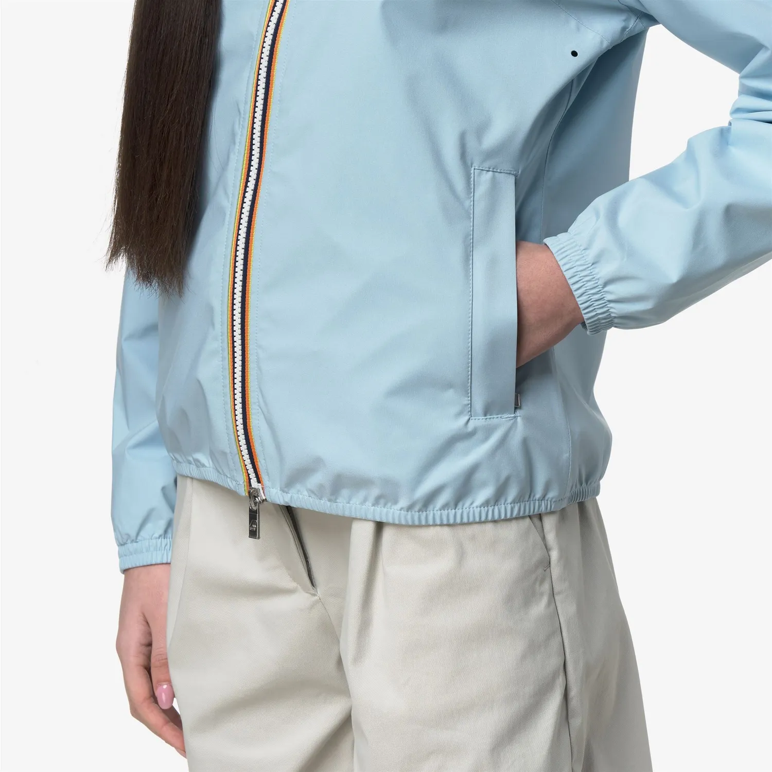 K-Way Lil 2.0 Stretch Dot geacă damă Blue Dream impermeabilă