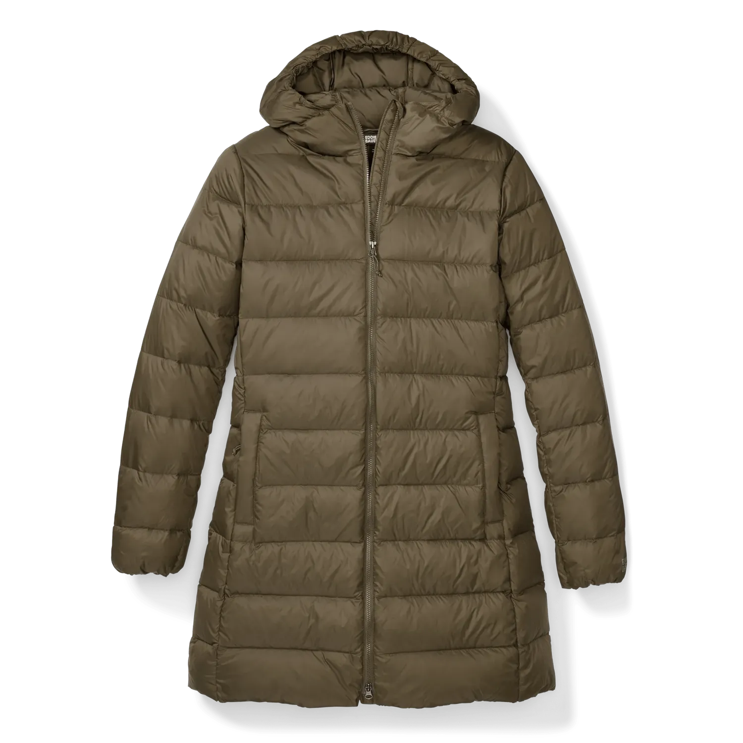 Eddie Bauer CirrusLite parka gri dama cu gluga puf 650