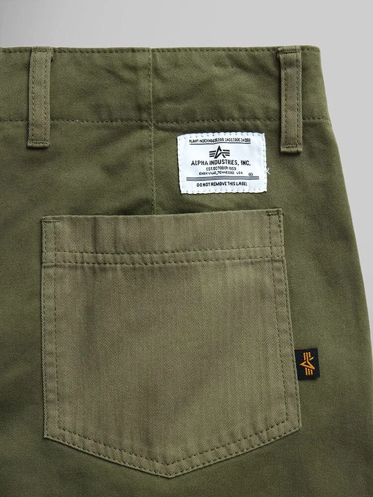 Alpha Industries Fatigue Mod pantaloni dama verde bumbac