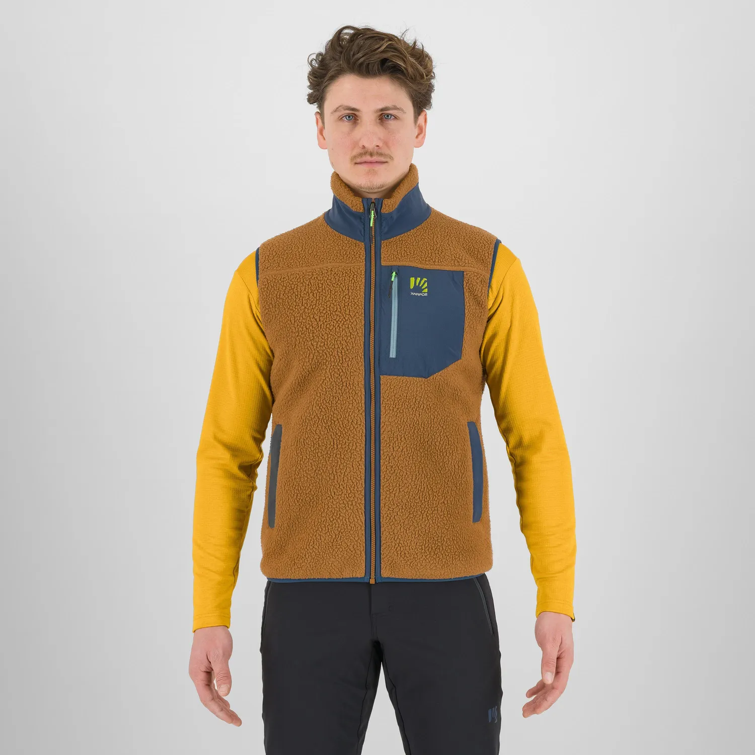 Karpos Moiazza Retrò vestă fleece cu fermoar