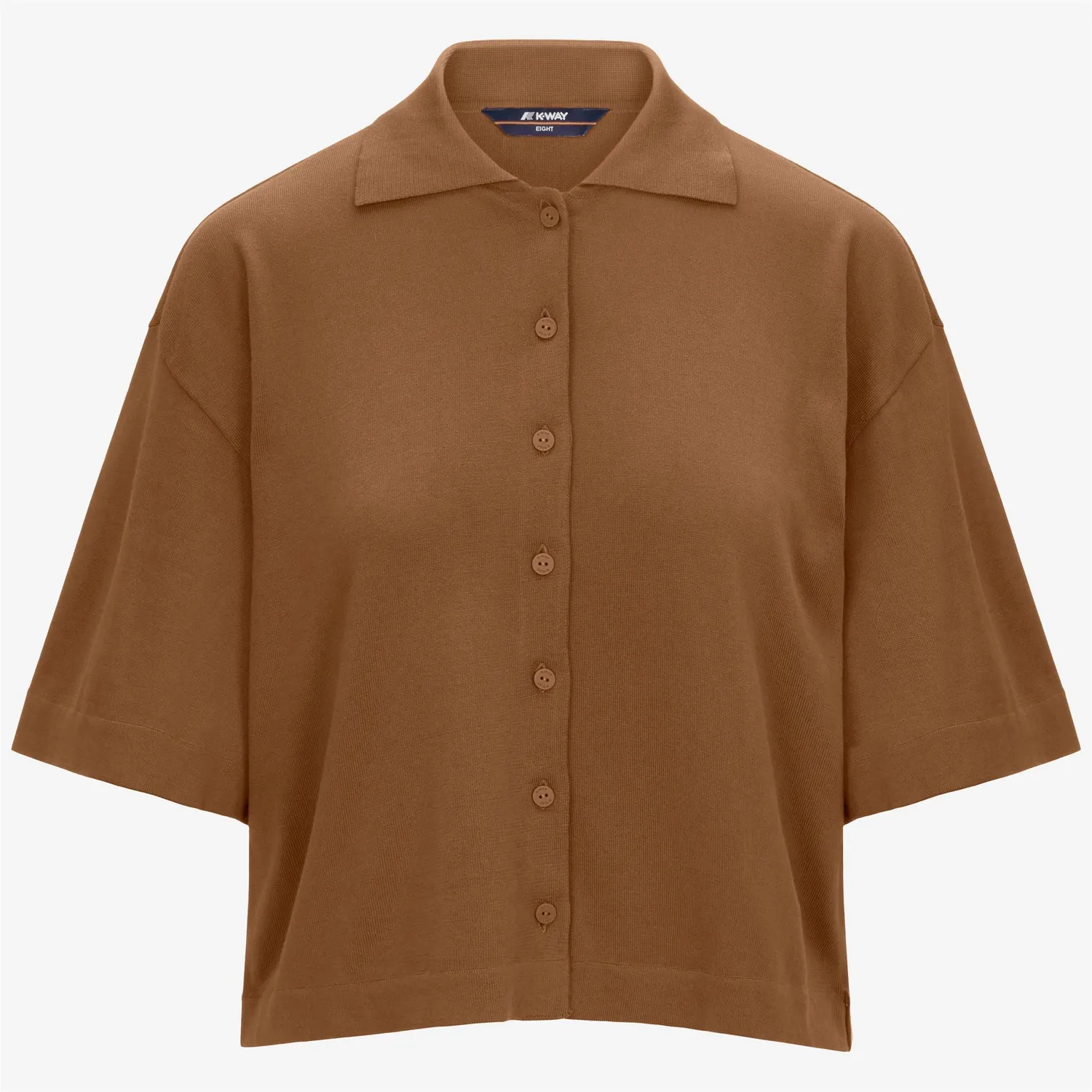 K-Way Carry bluza polo maro bran bumbac egiptean