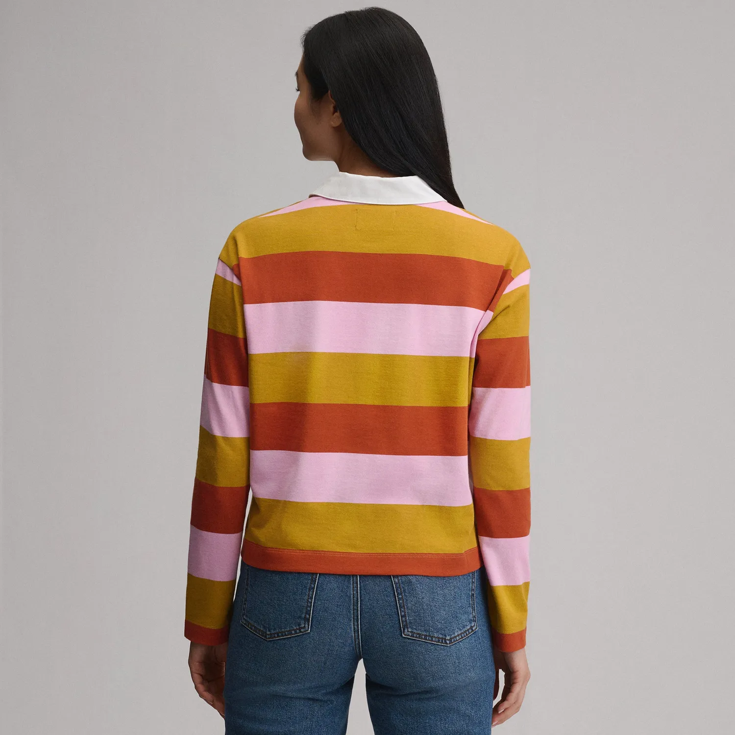 Eddie Bauer Rugby polo damă Wisteria mânecă lungă