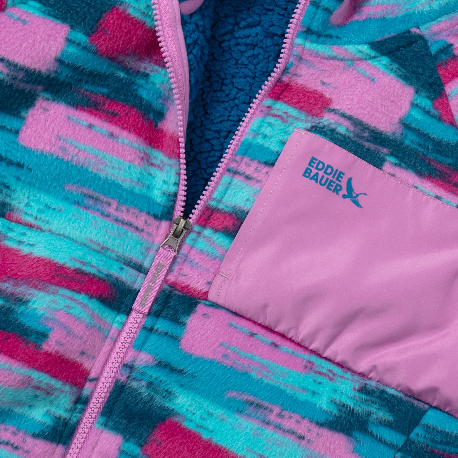 Eddie Bauer Quest Fleece geaca copii Black captusita